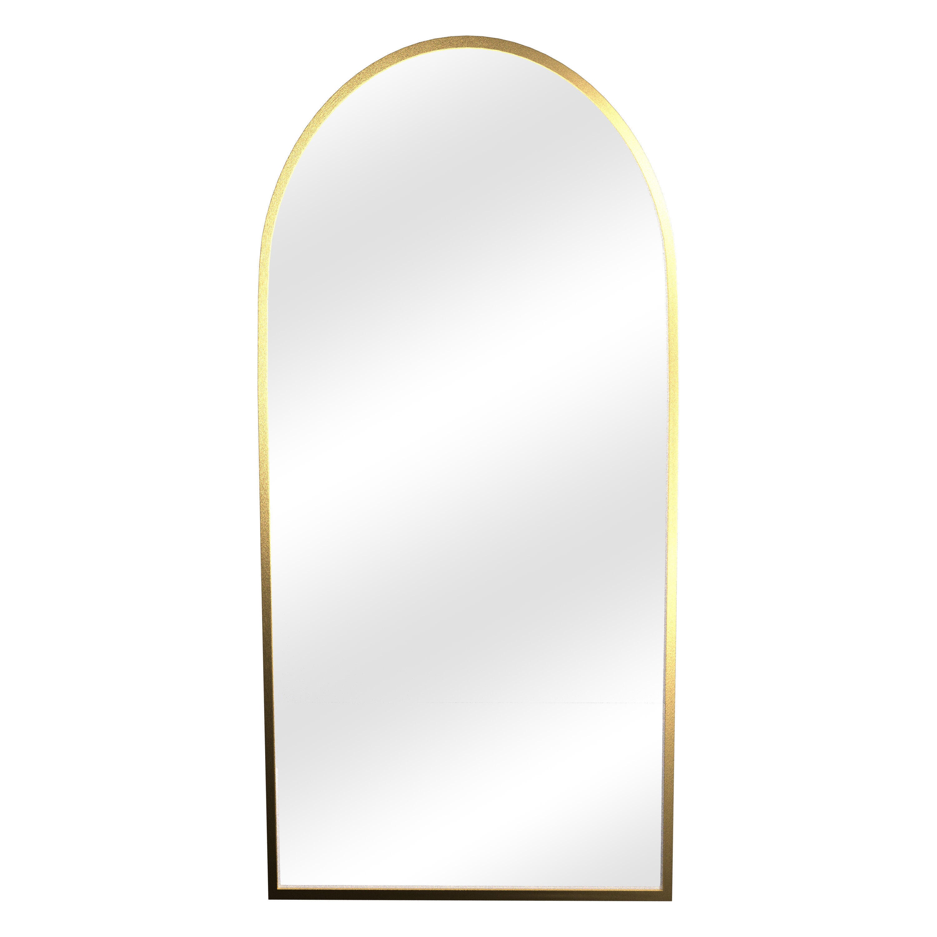 Feronia 47" Arched Bathroom Wall Mirror (Set of 2), Gold, large