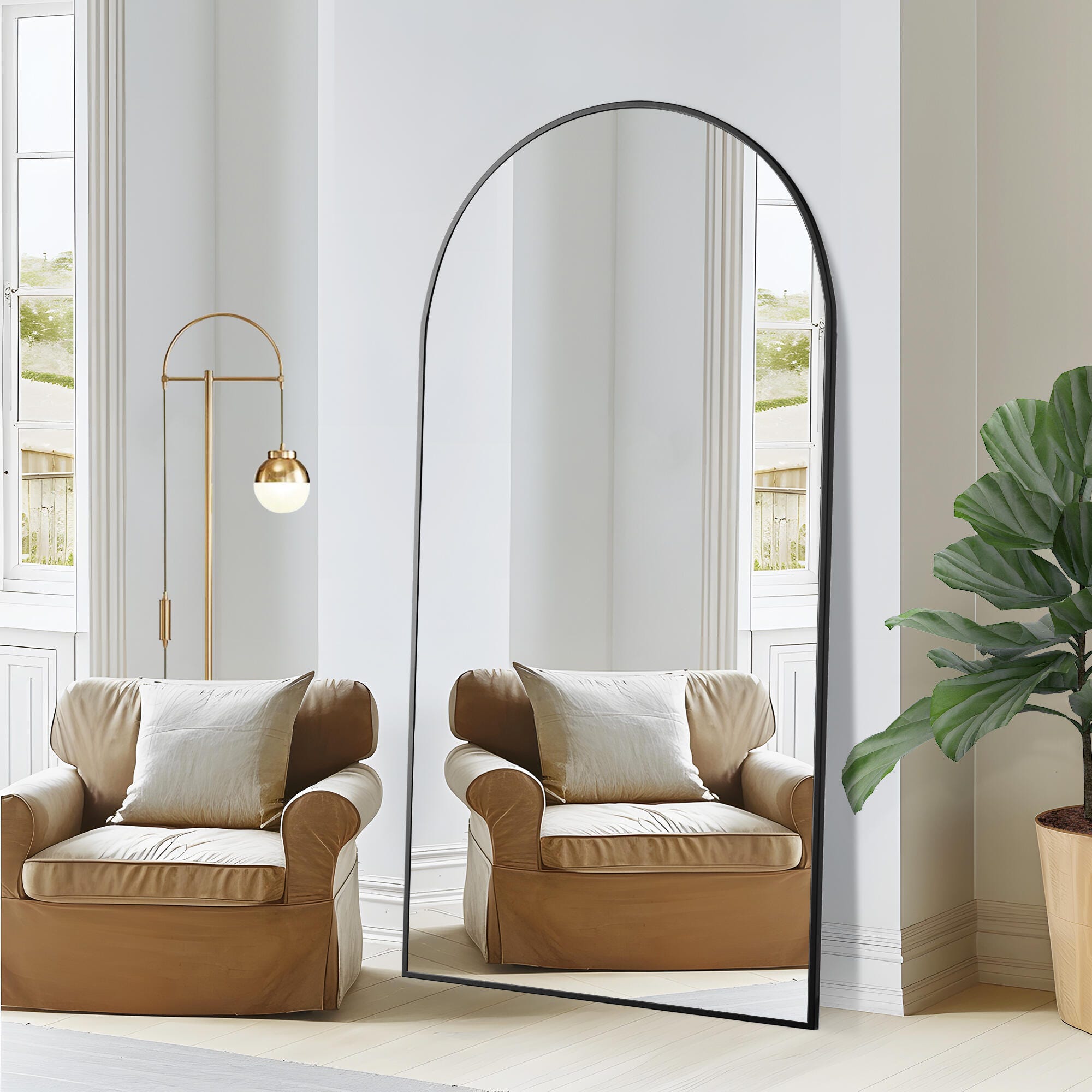 Feronia 75" Standing Floor Mirror, , rollover
