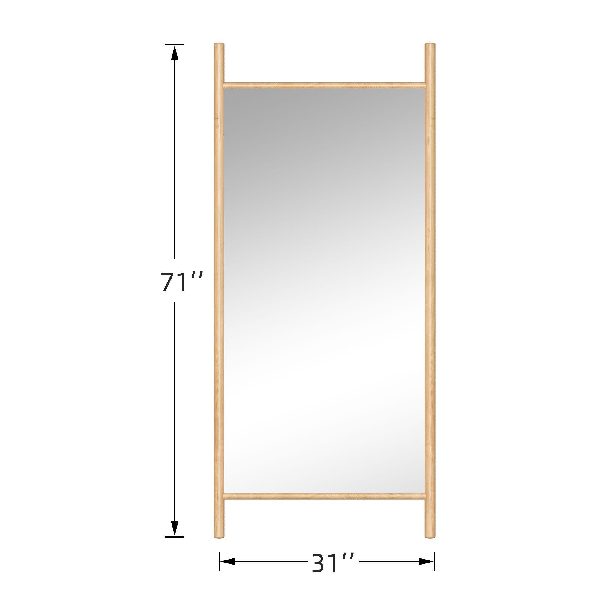 Dulcea 71" Ladder Mirror, Brown, large