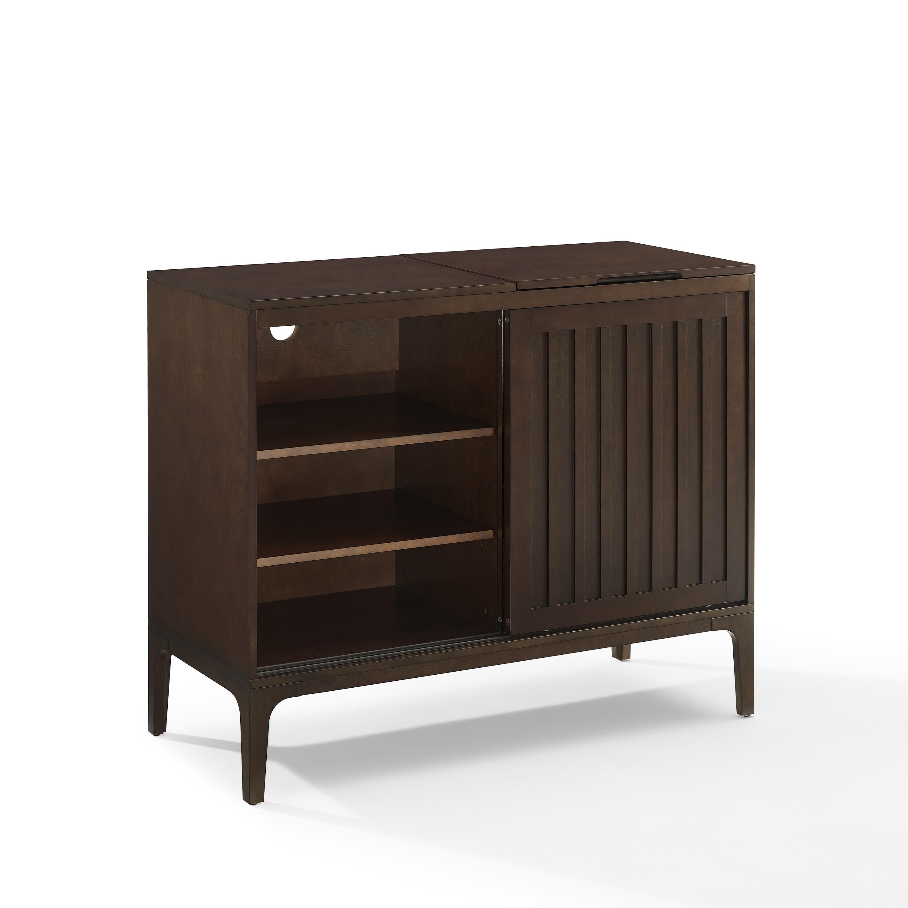 Crosley Furniture Asher Record Storage Media Console, , large