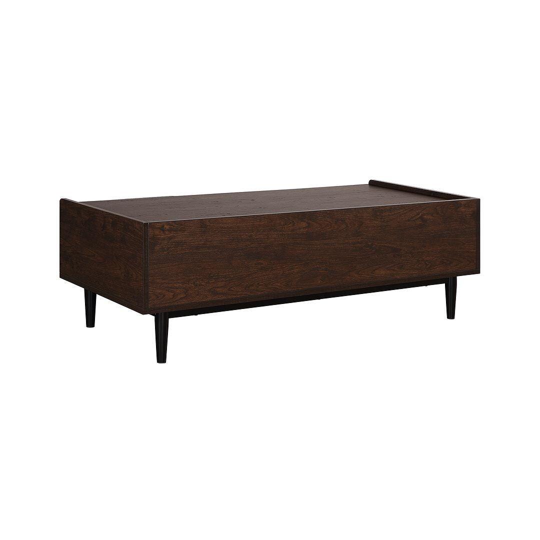 Manhattan Comfort Duane Coffee Table, Dark Brown/Navy Blue, large