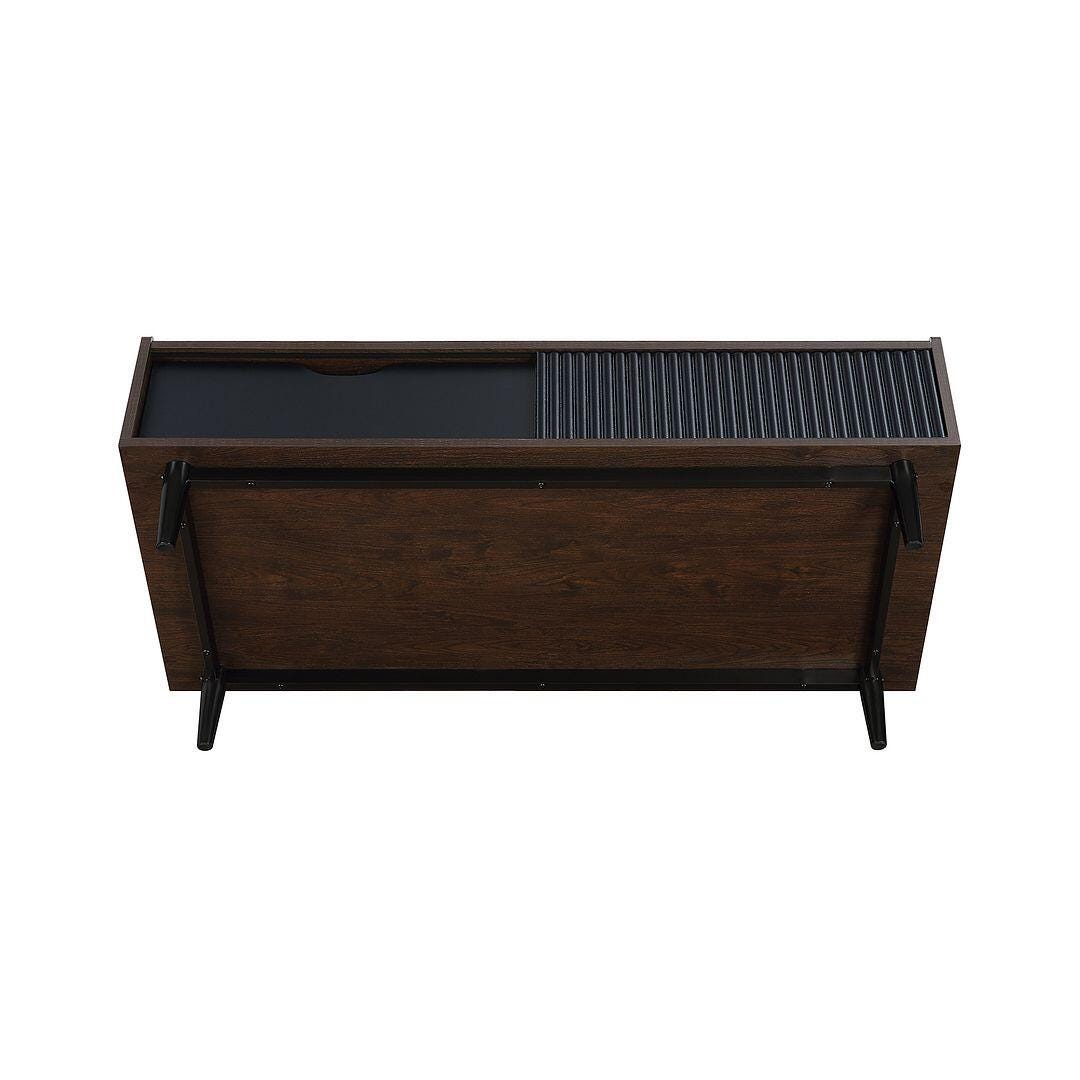 Manhattan Comfort Duane Coffee Table, Dark Brown/Black, large
