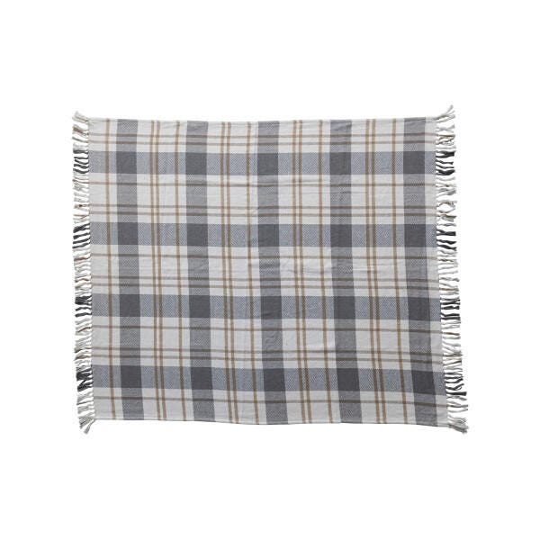 Comforting Plaid Throw, , large