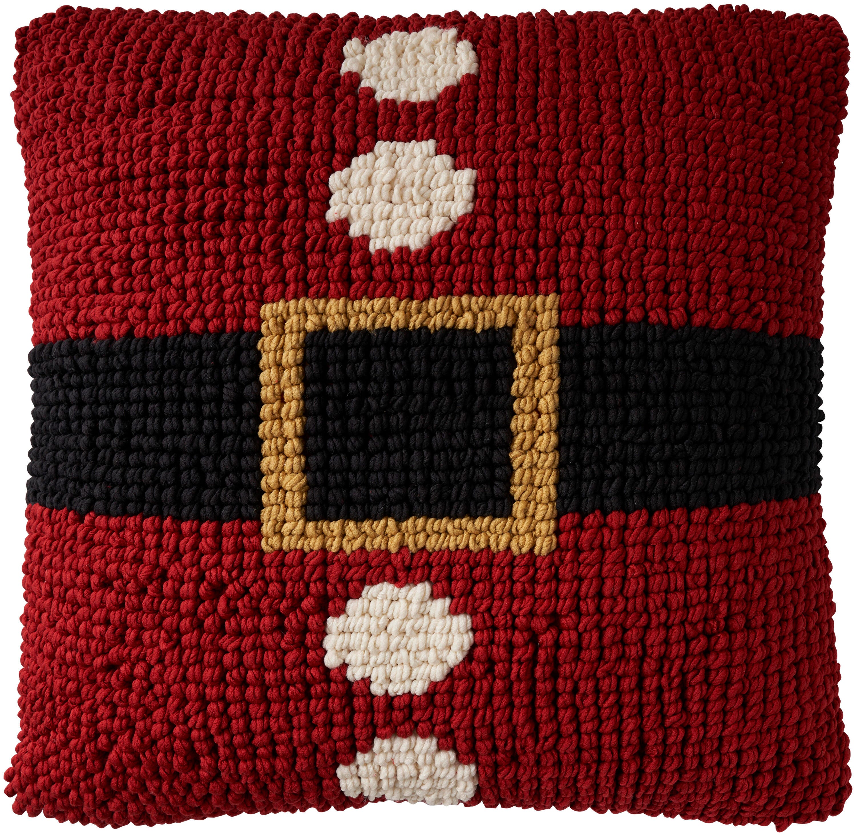 Mina Victory Holiday Loop Santa Belt Pillow, , large