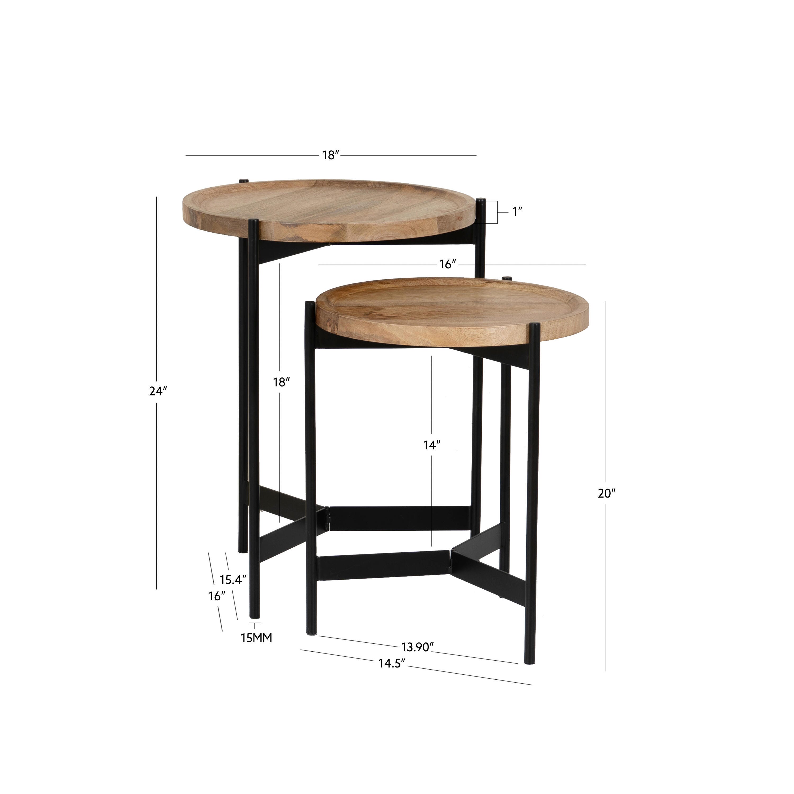 Linon Celia Nesting Tables (Set of 2), , large