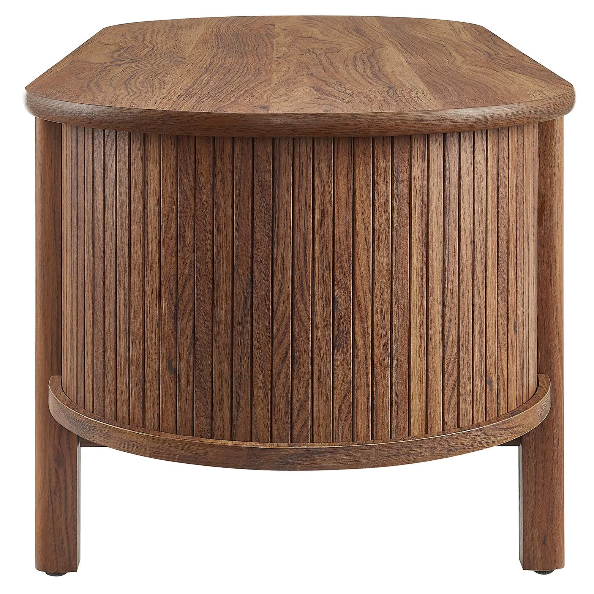 Modway Cadence Coffee Table, Walnut, large