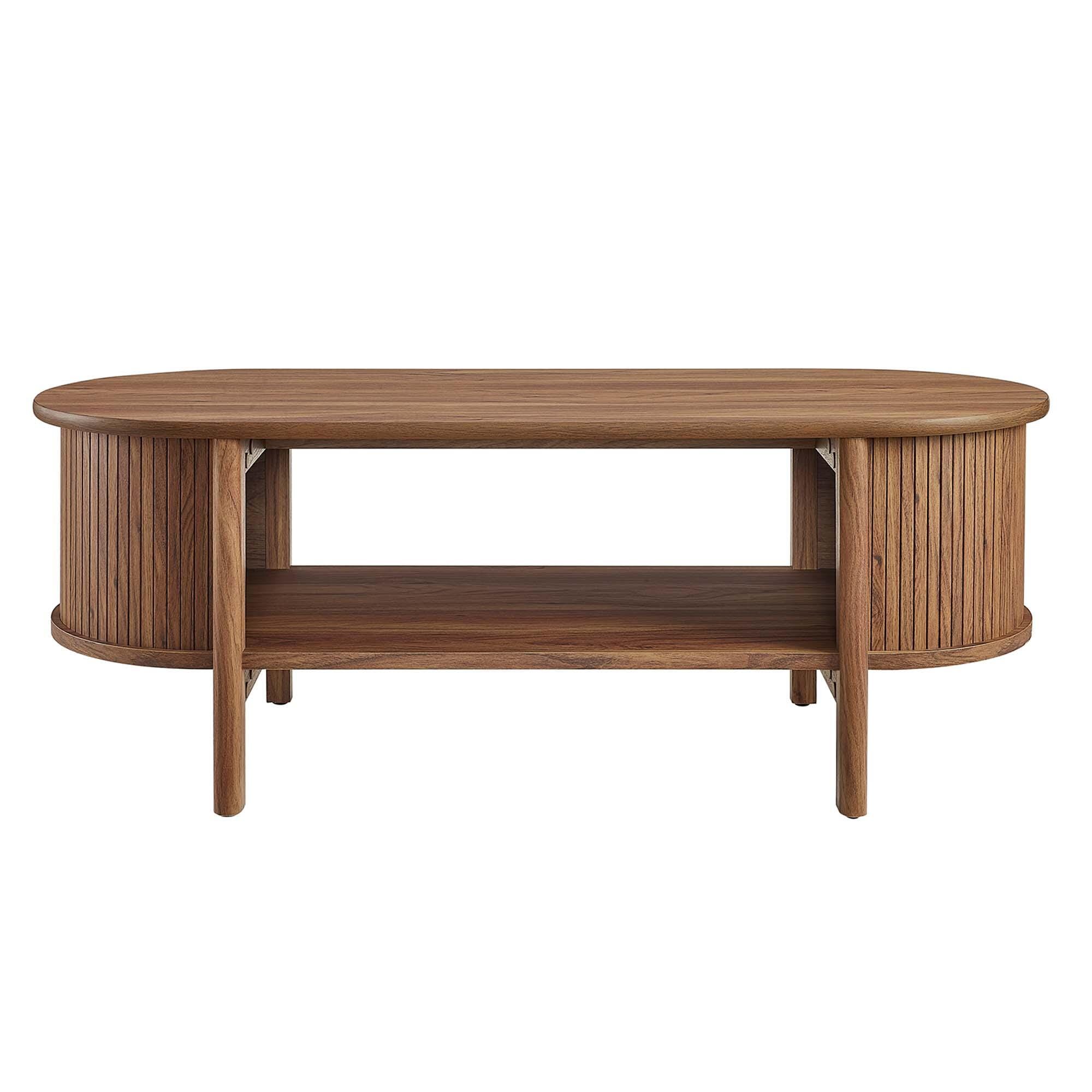 Modway Cadence Coffee Table, Walnut, large