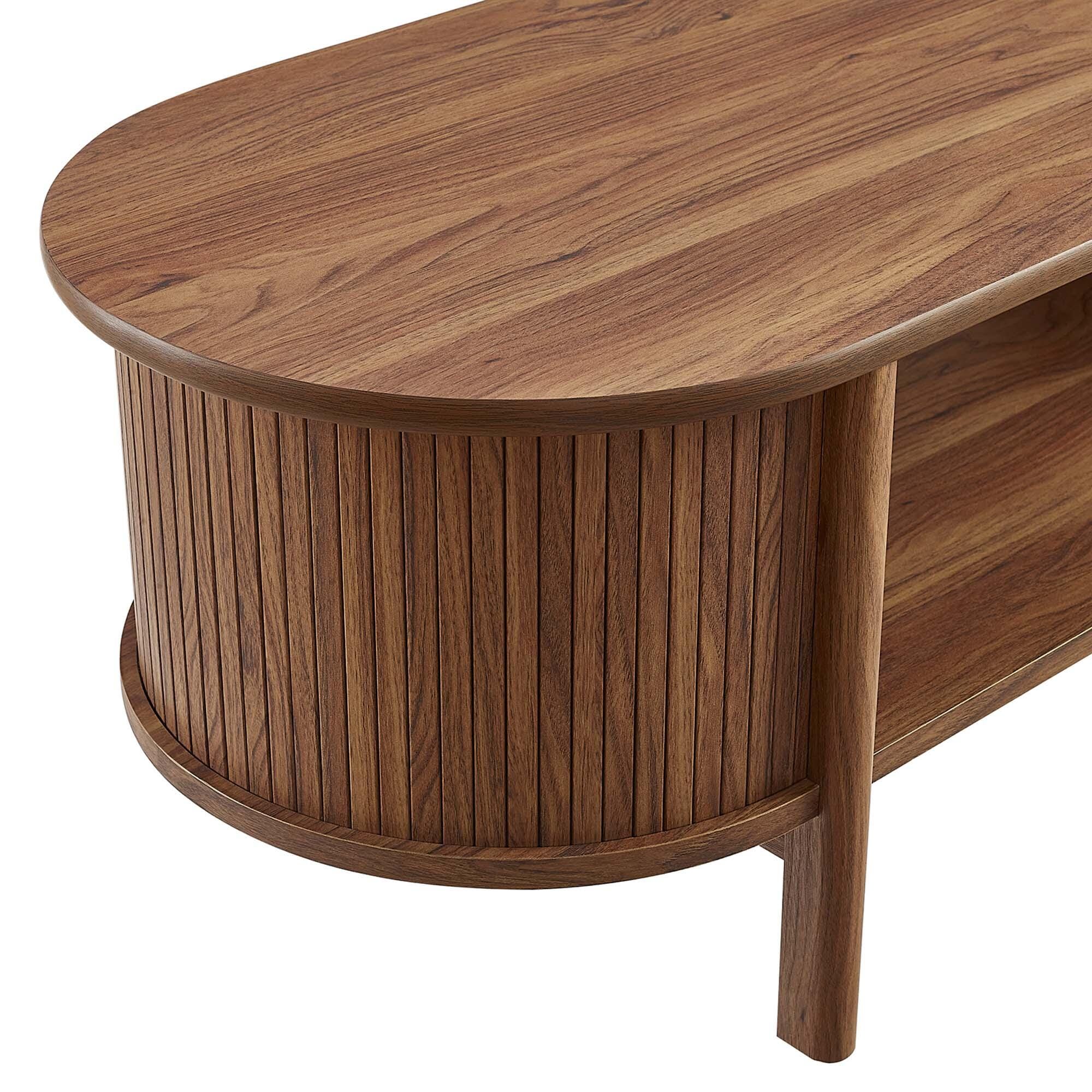Modway Cadence Coffee Table, Walnut, large