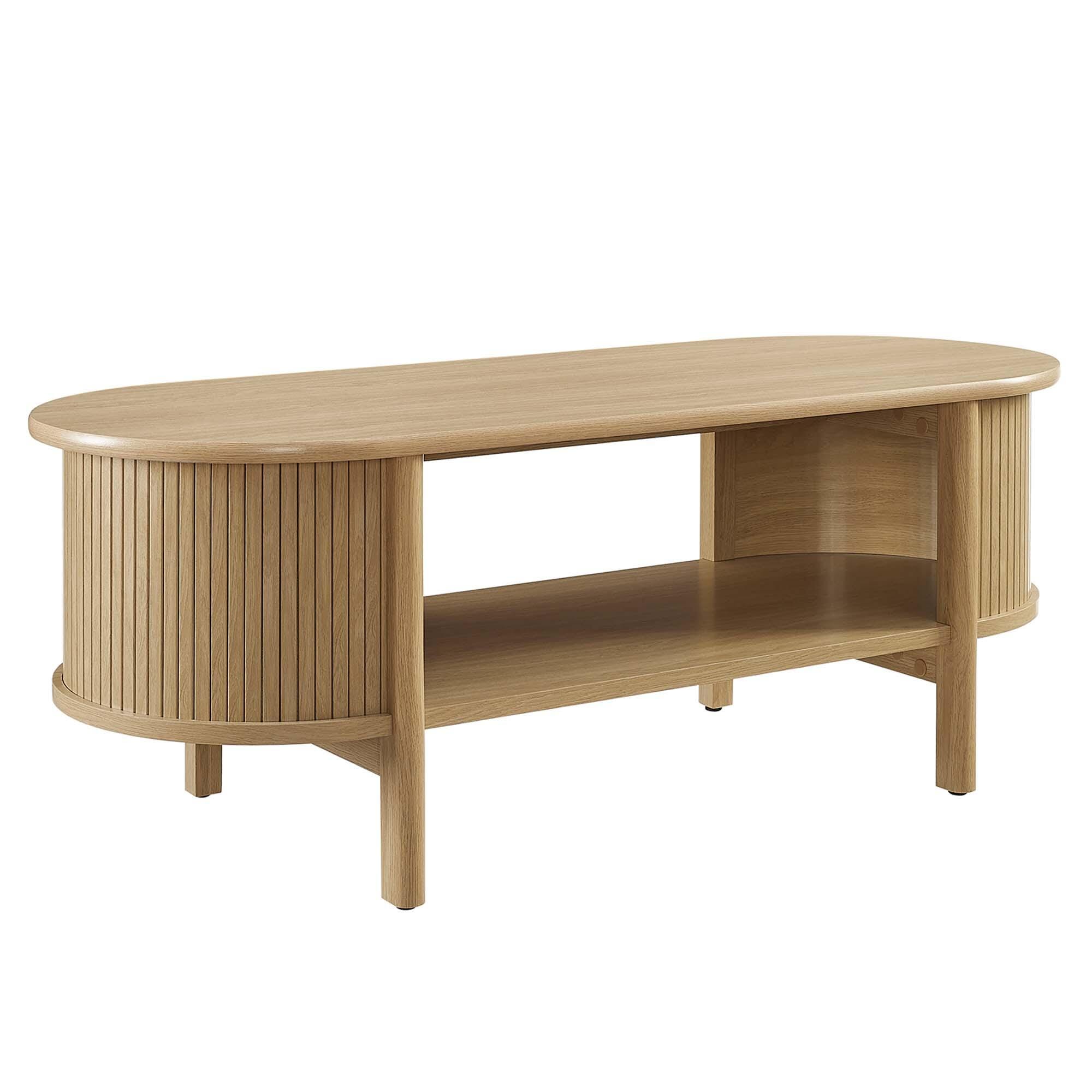 Modway Cadence Coffee Table, Oak, large