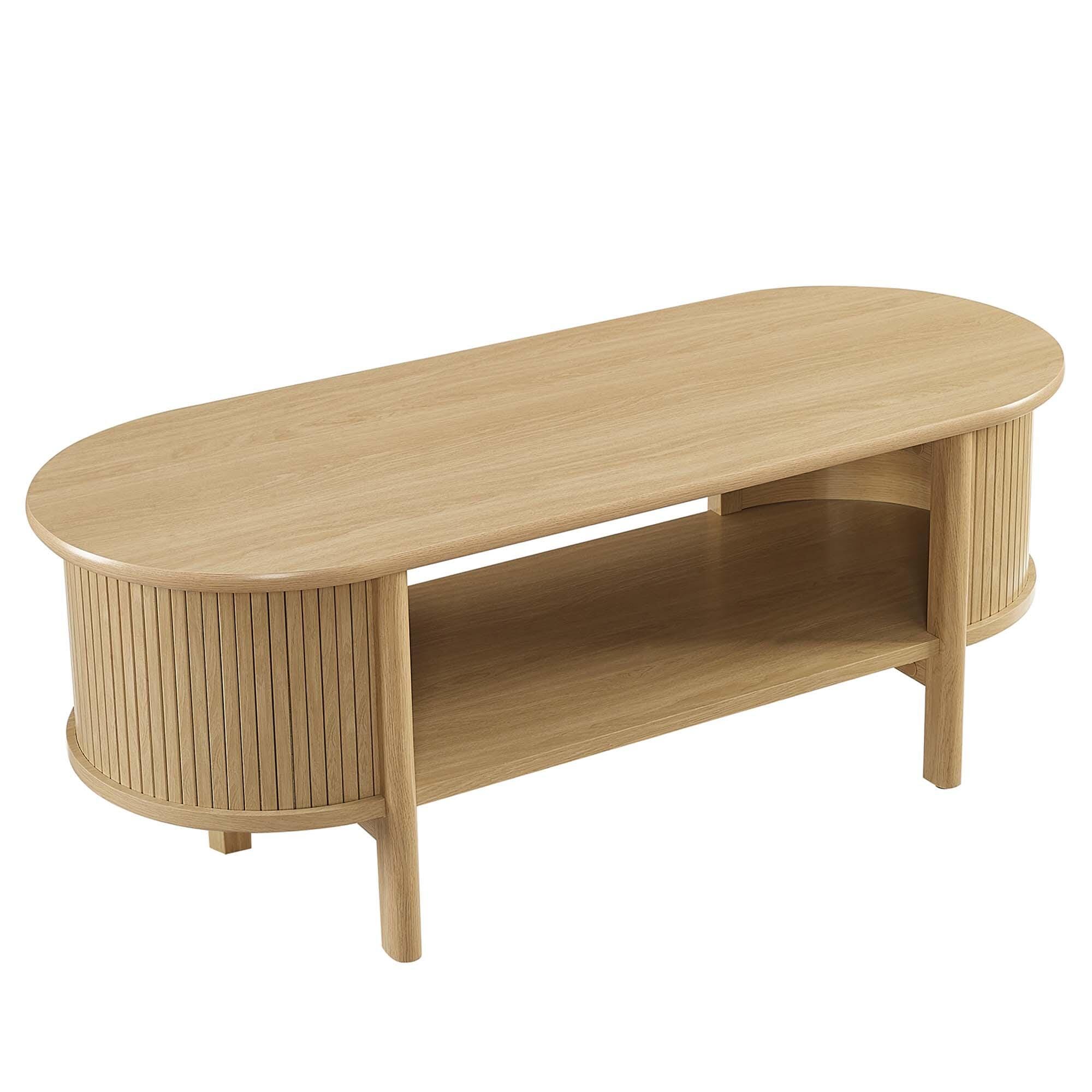 Modway Cadence Coffee Table, Oak, large