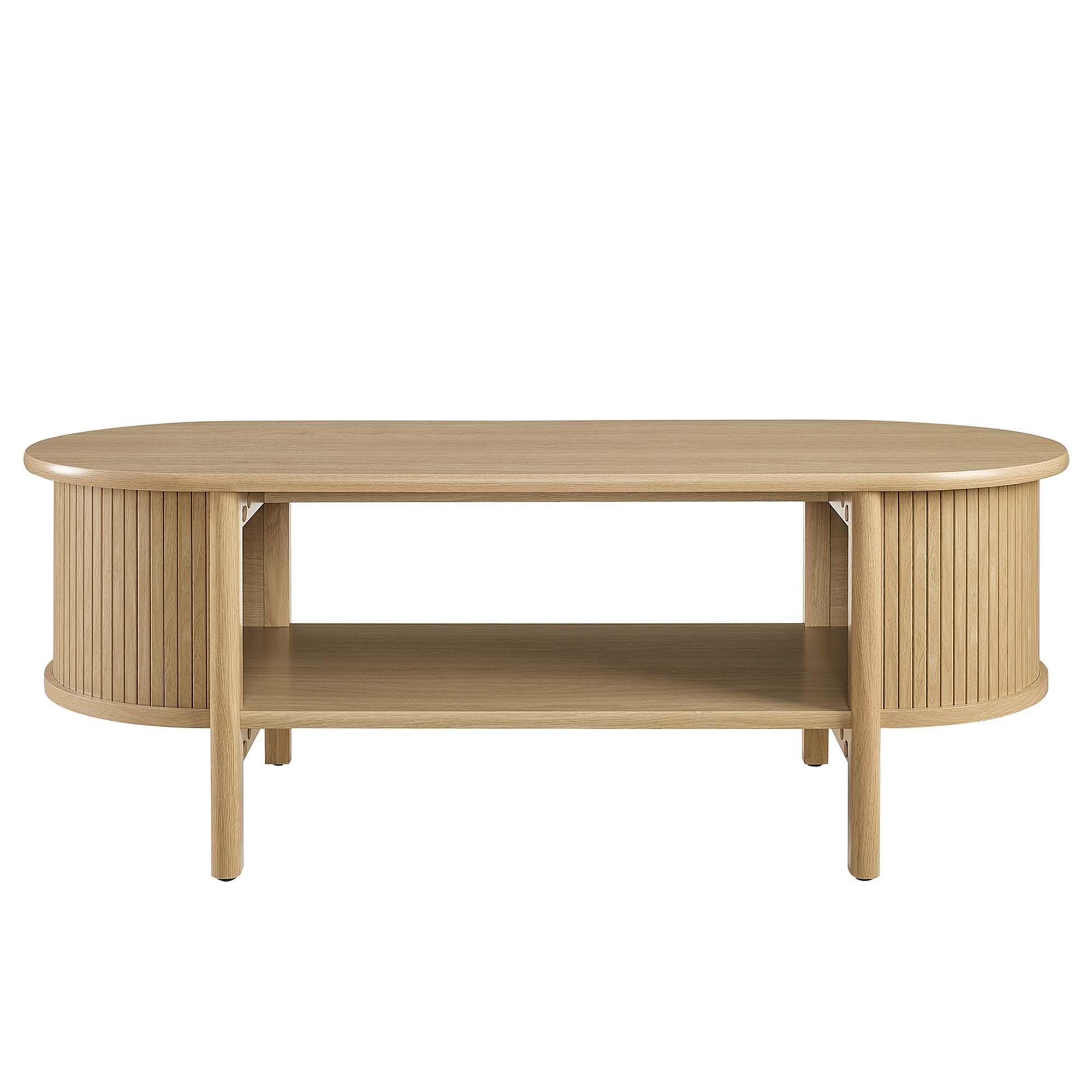 Modway Cadence Coffee Table, Oak, large
