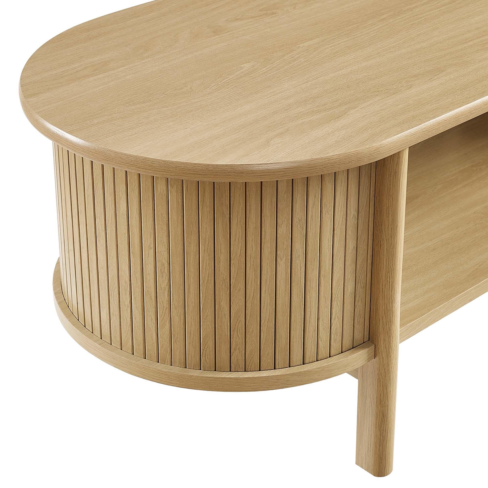 Modway Cadence Coffee Table, Oak, large