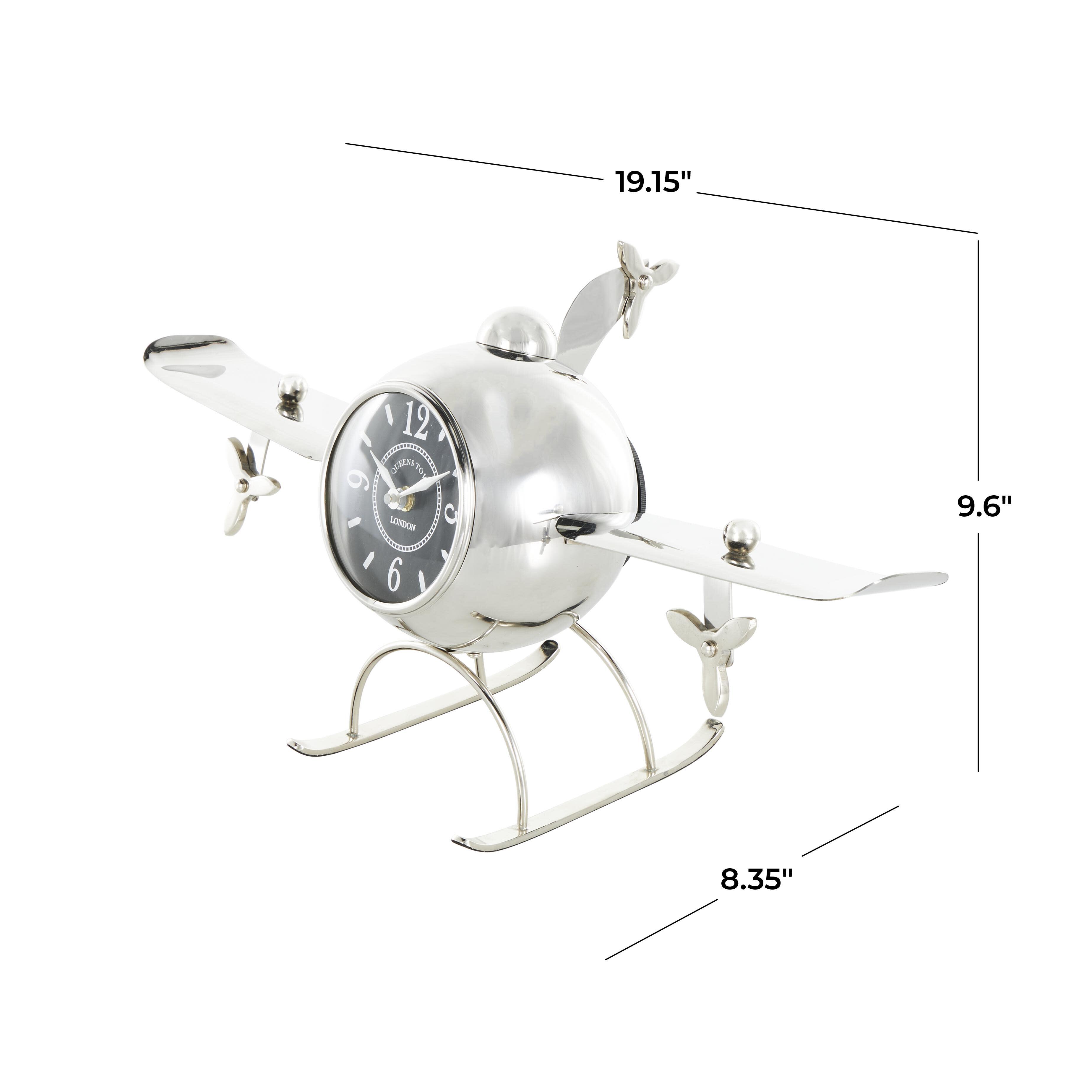 Bayberry Lane Airplane Tabletop Clock, , large