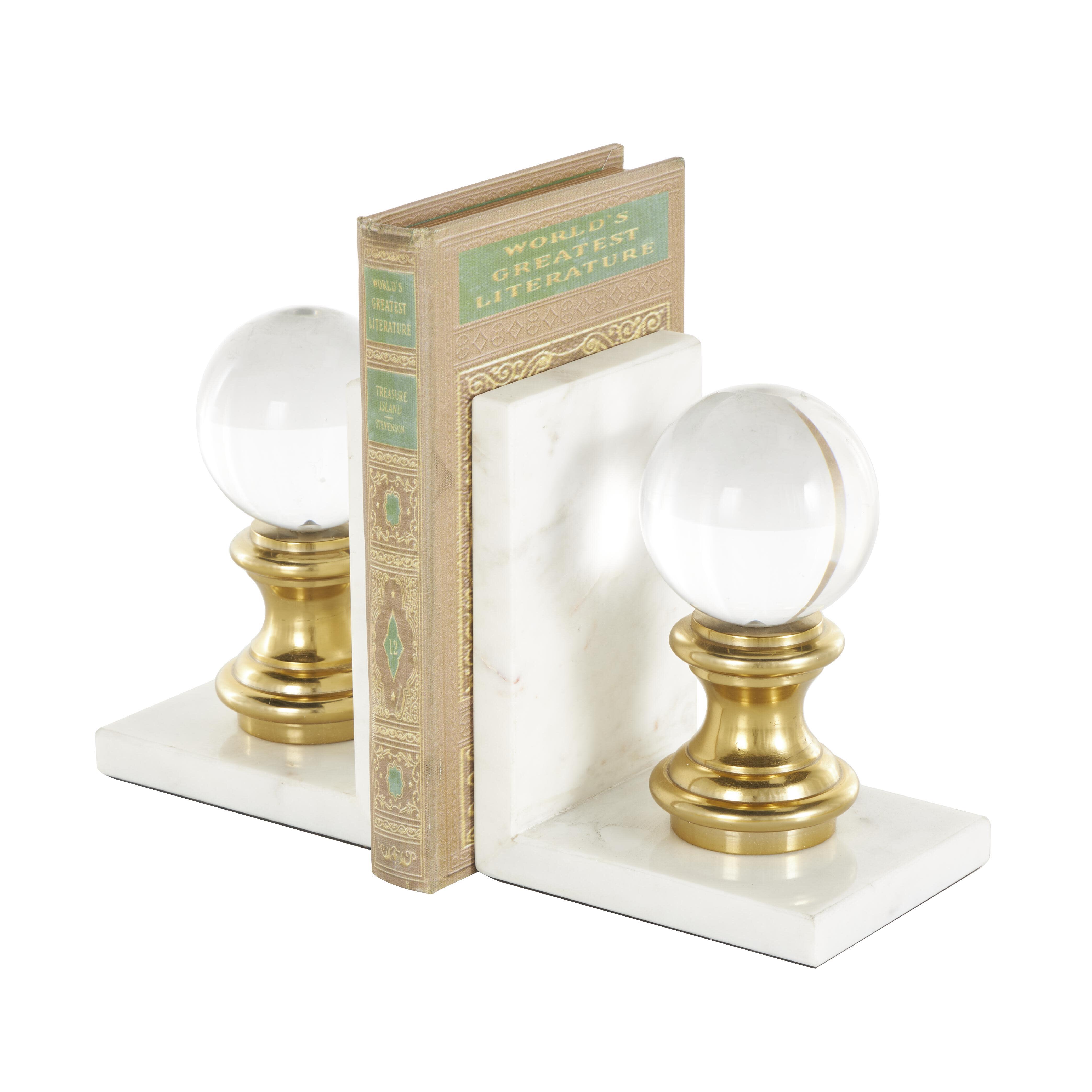 Bayberry Lane Bookends with Orbs (Set of 2), , large