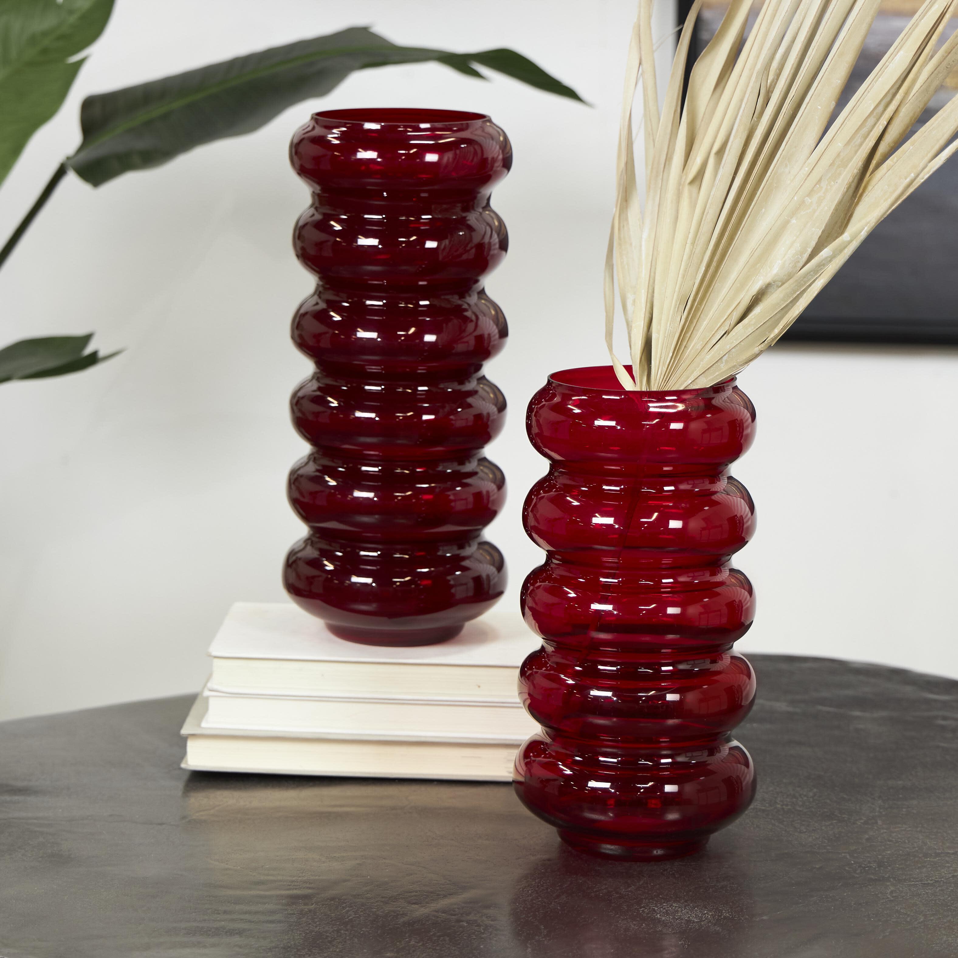 The Novogratz Bubble Vase (Set of 2), Red, rollover