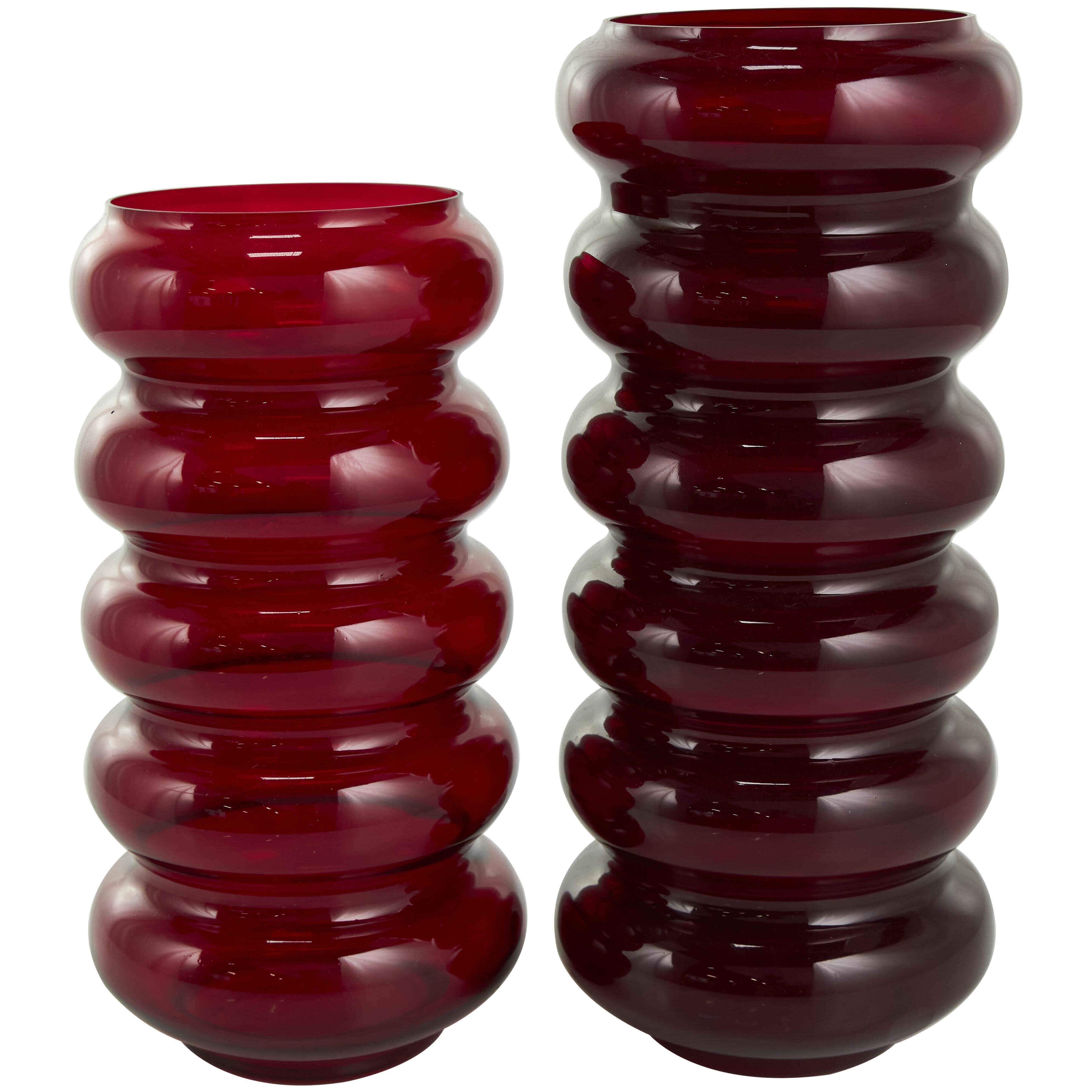 The Novogratz Bubble Vase (Set of 2), Red, large