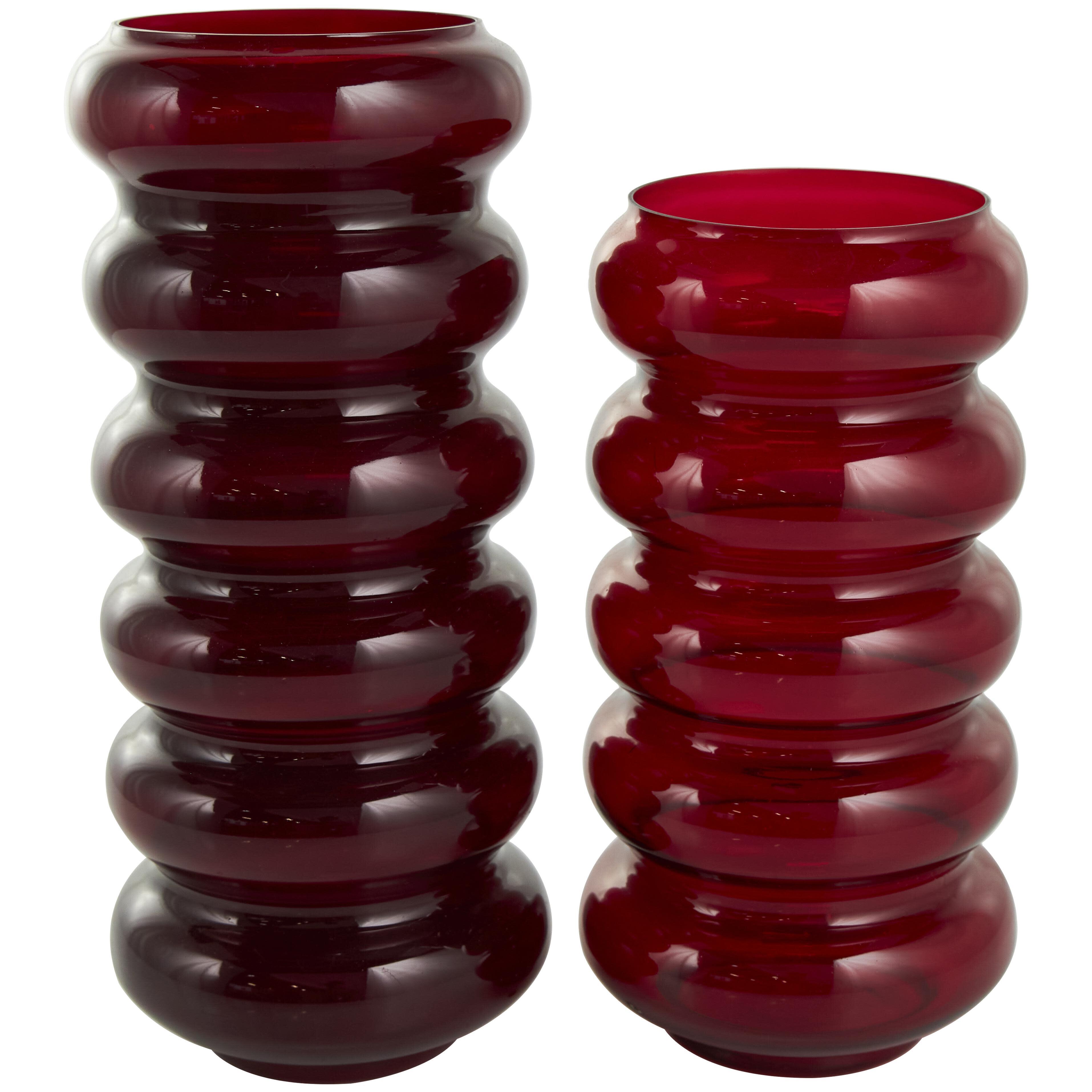 The Novogratz Bubble Vase (Set of 2), Red, large