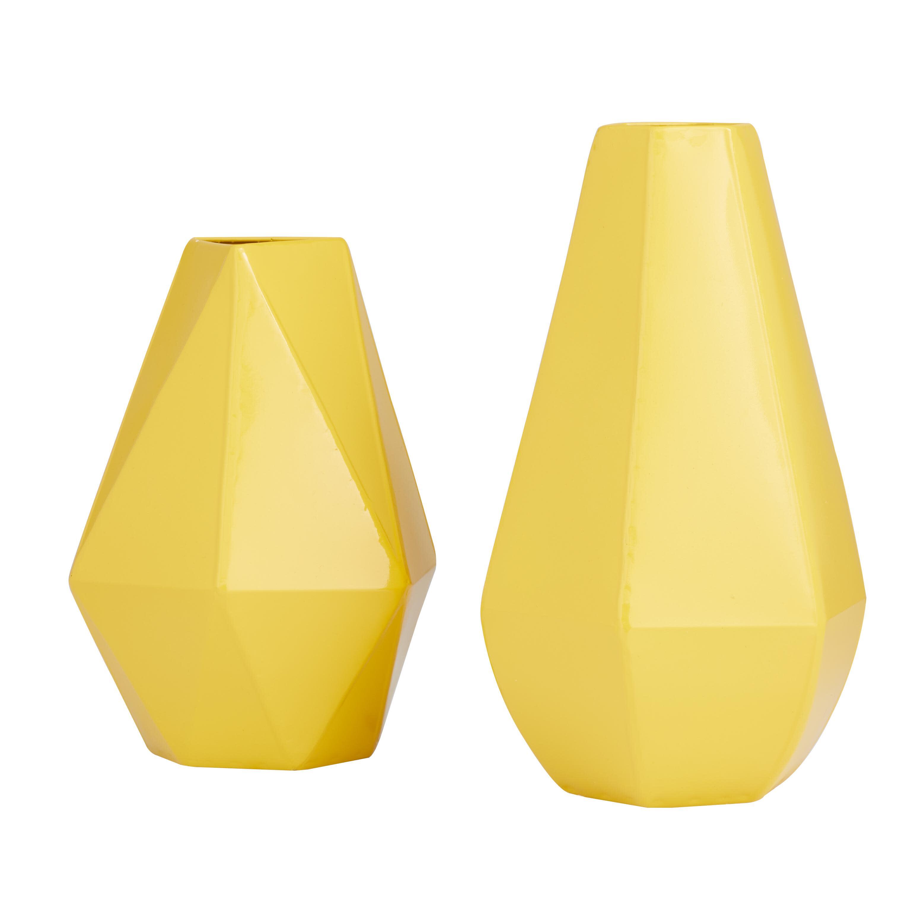 CosmoLiving by Cosmopolitan Geometric Vase (Set of 2), , large