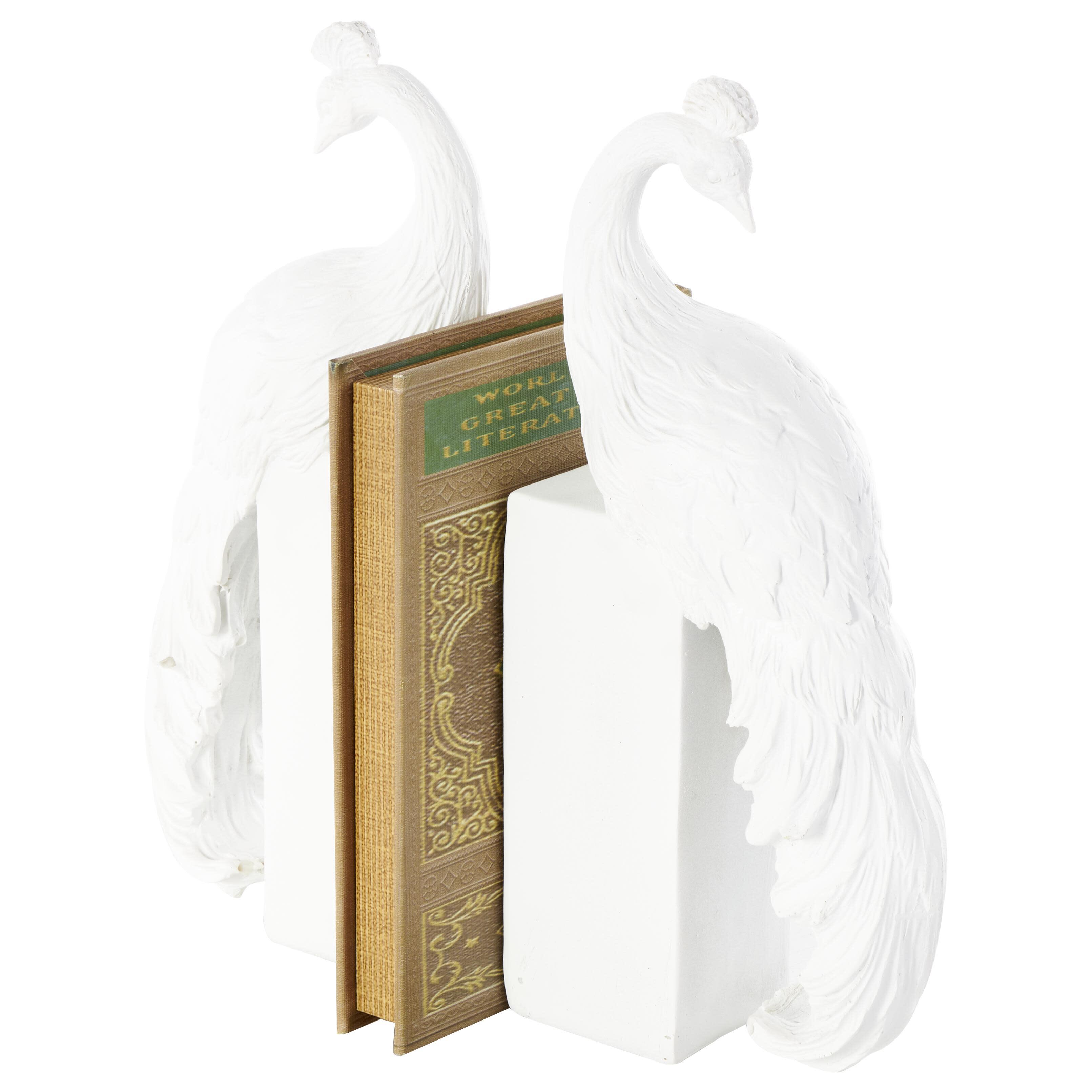 Bayberry Lane Peacock Textured Bookends (Set of 2), , large
