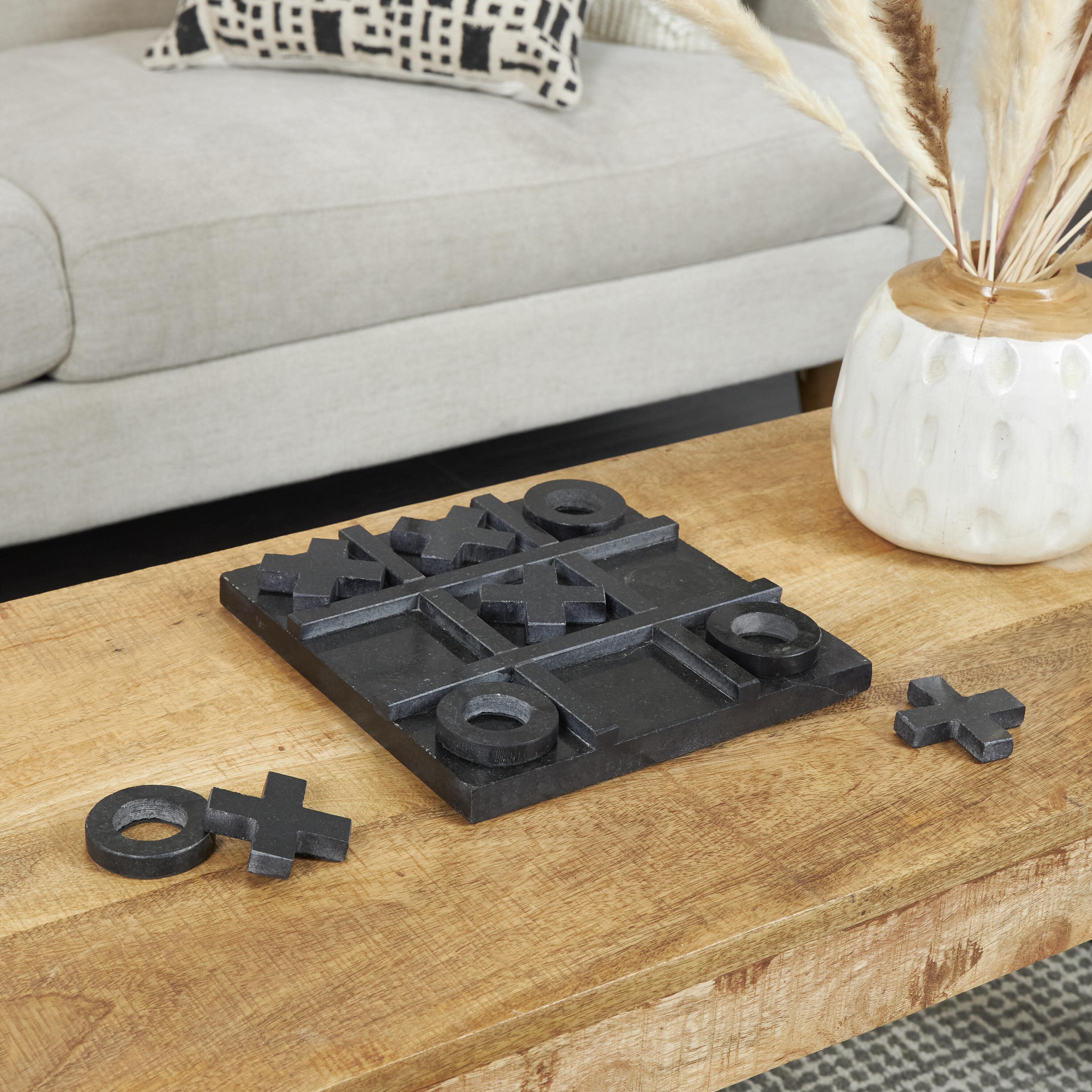 Bayberry Lane Tic Tac Toe Game Set, Black, large