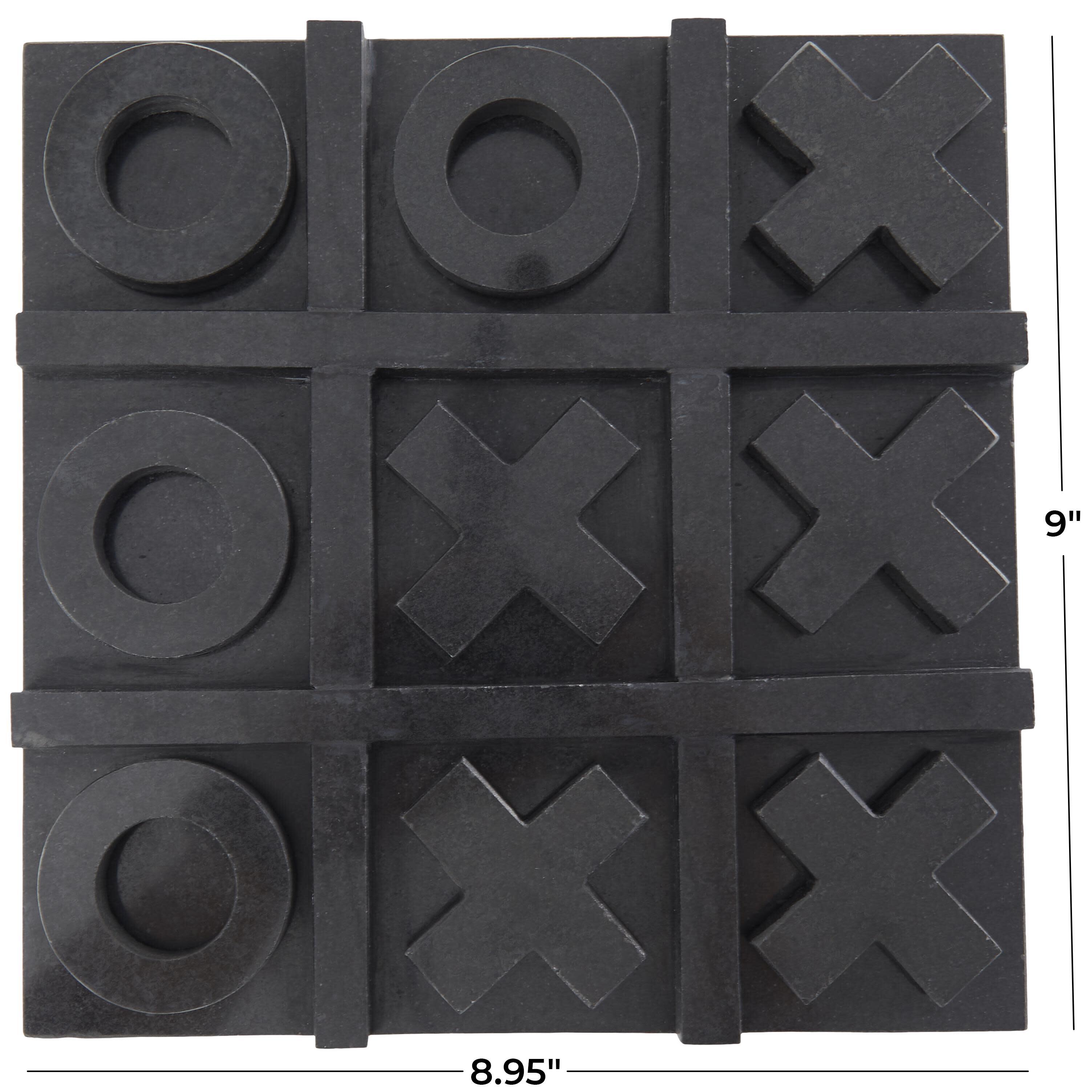 Bayberry Lane Tic Tac Toe Game Set, Black, large