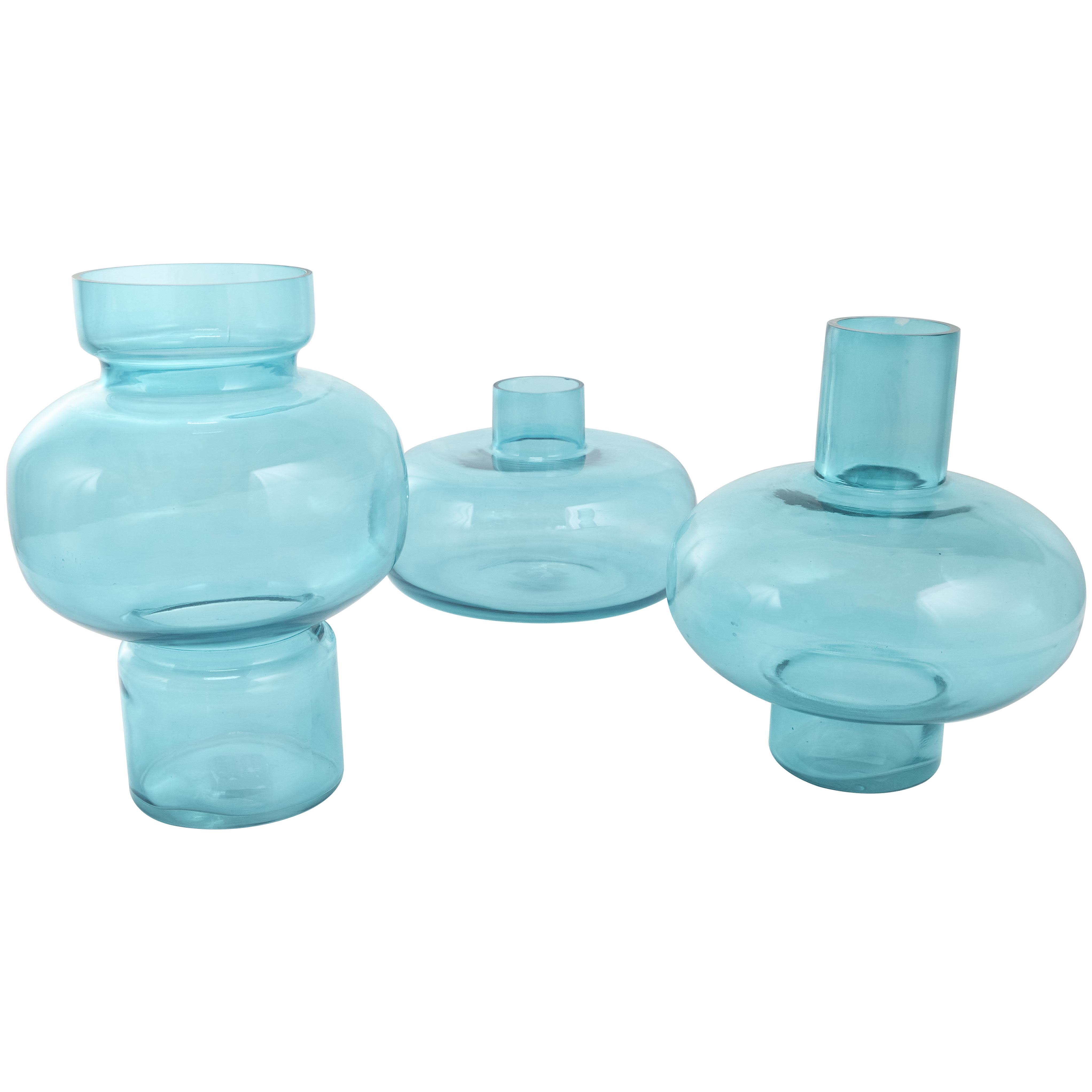 Bayberry Lane Vase (Set of 3), Blue, large