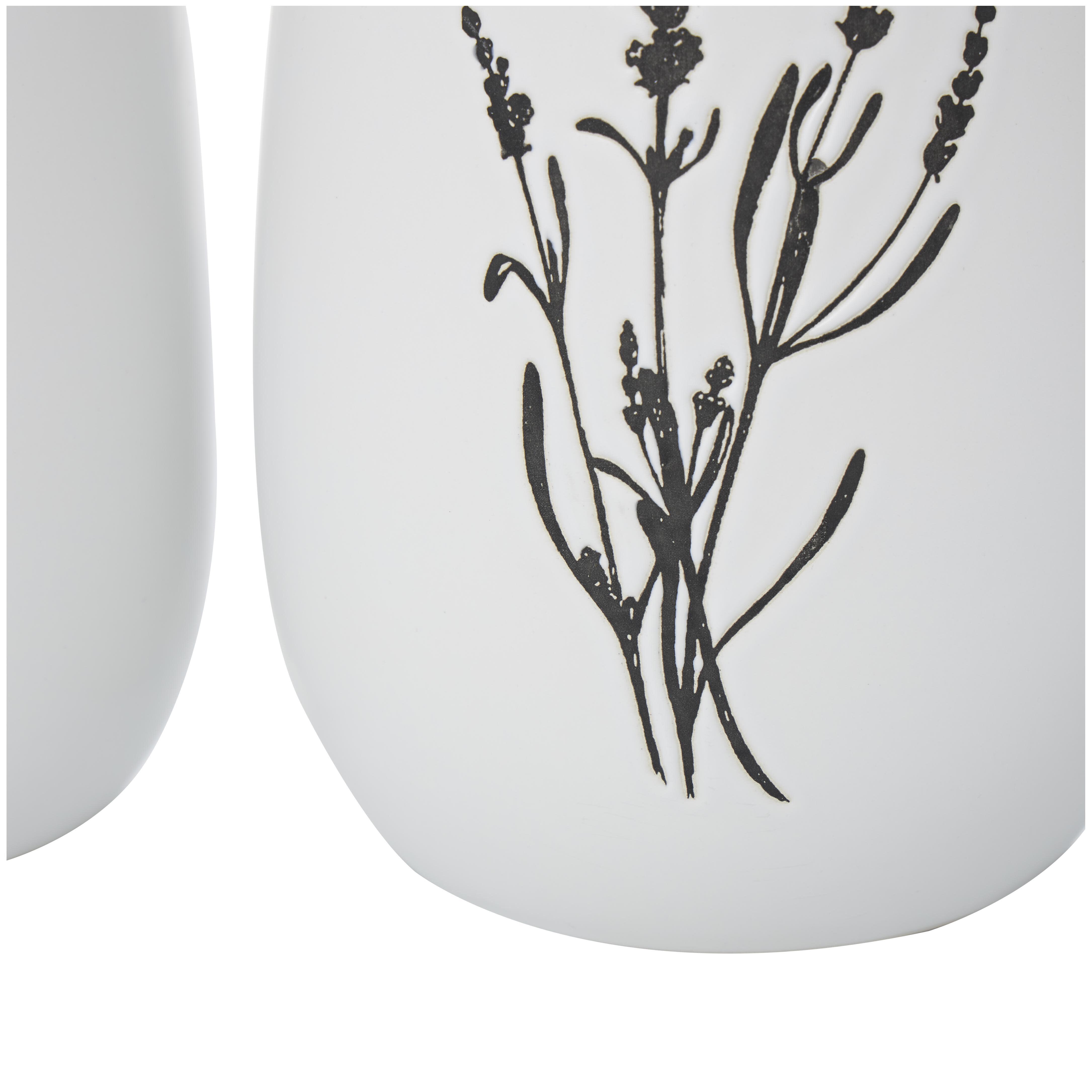 Bayberry Lane Vase with Black Lavender Prints (Set of 3), , large