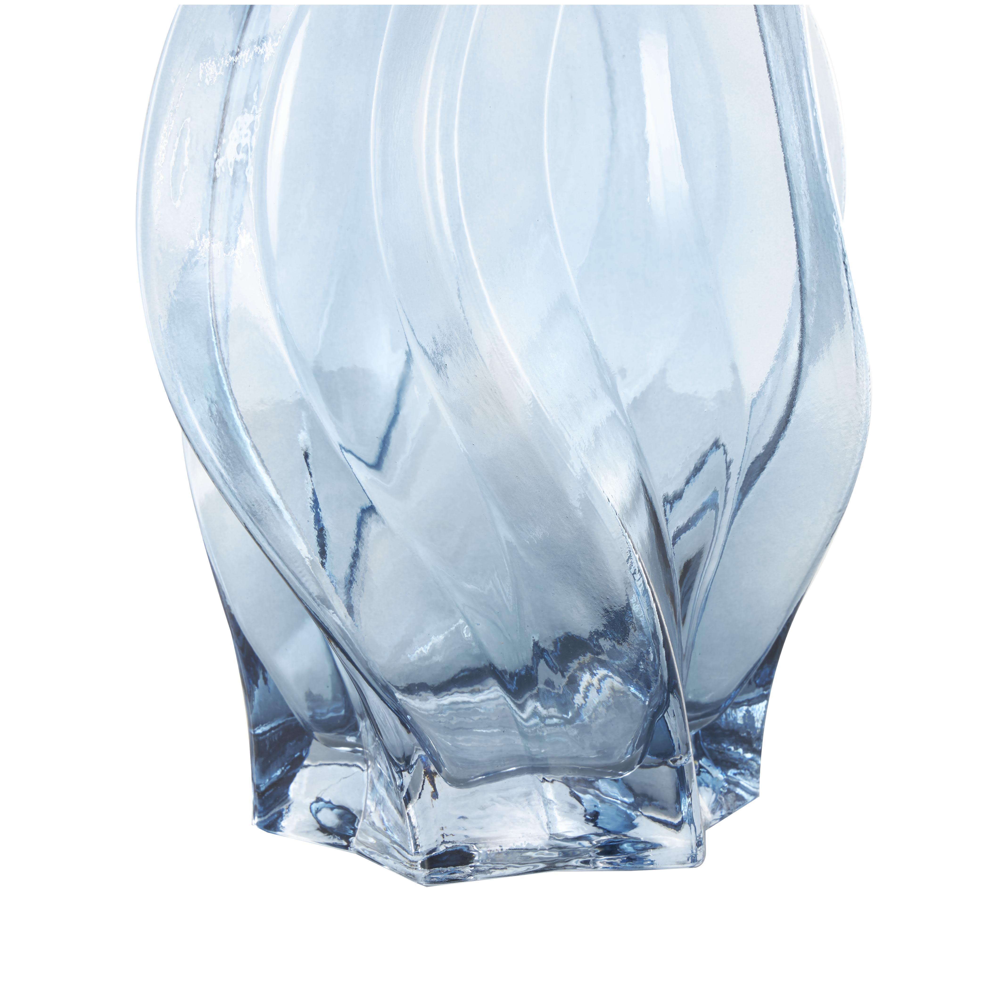 Bayberry Lane Wavy Ombre Vase (Set of 2), Blue, large