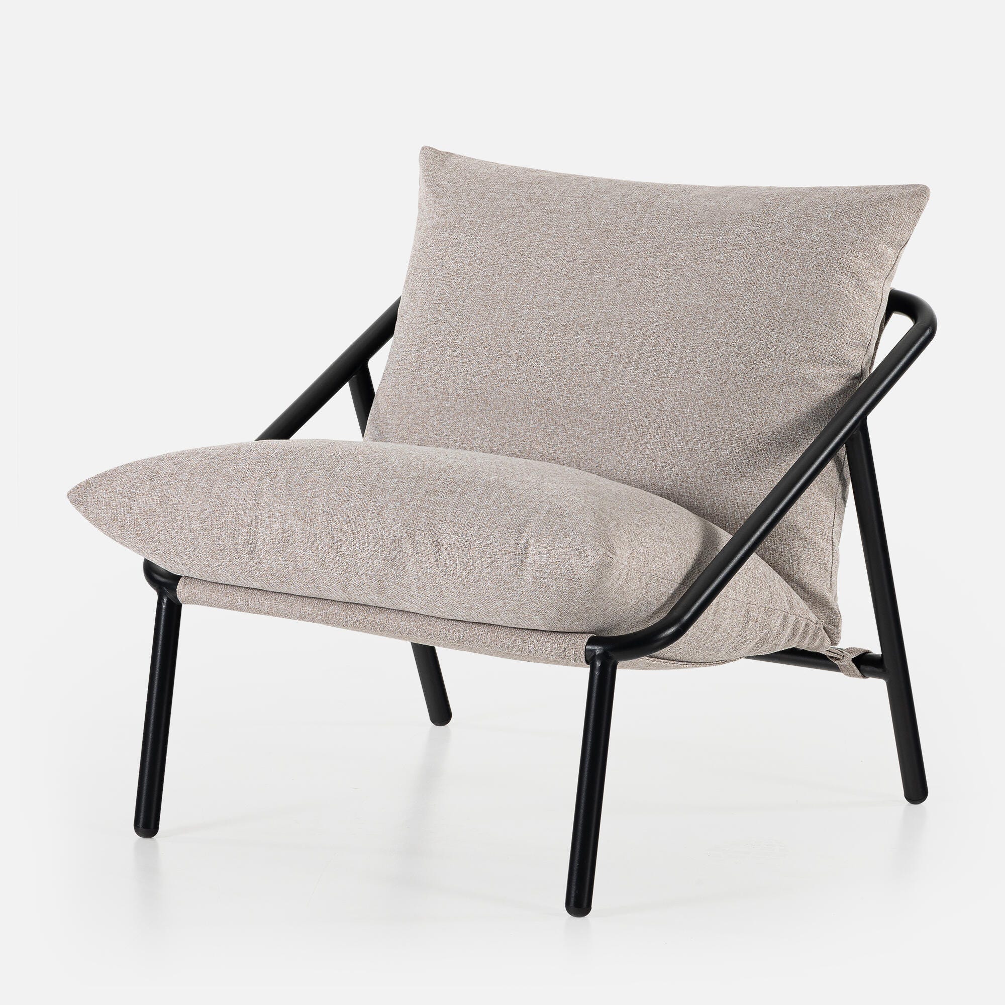 ZINUS Sling Accent Chair, Beige, large
