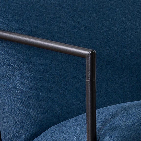 ZINUS Sling Accent Chair, Blue, large