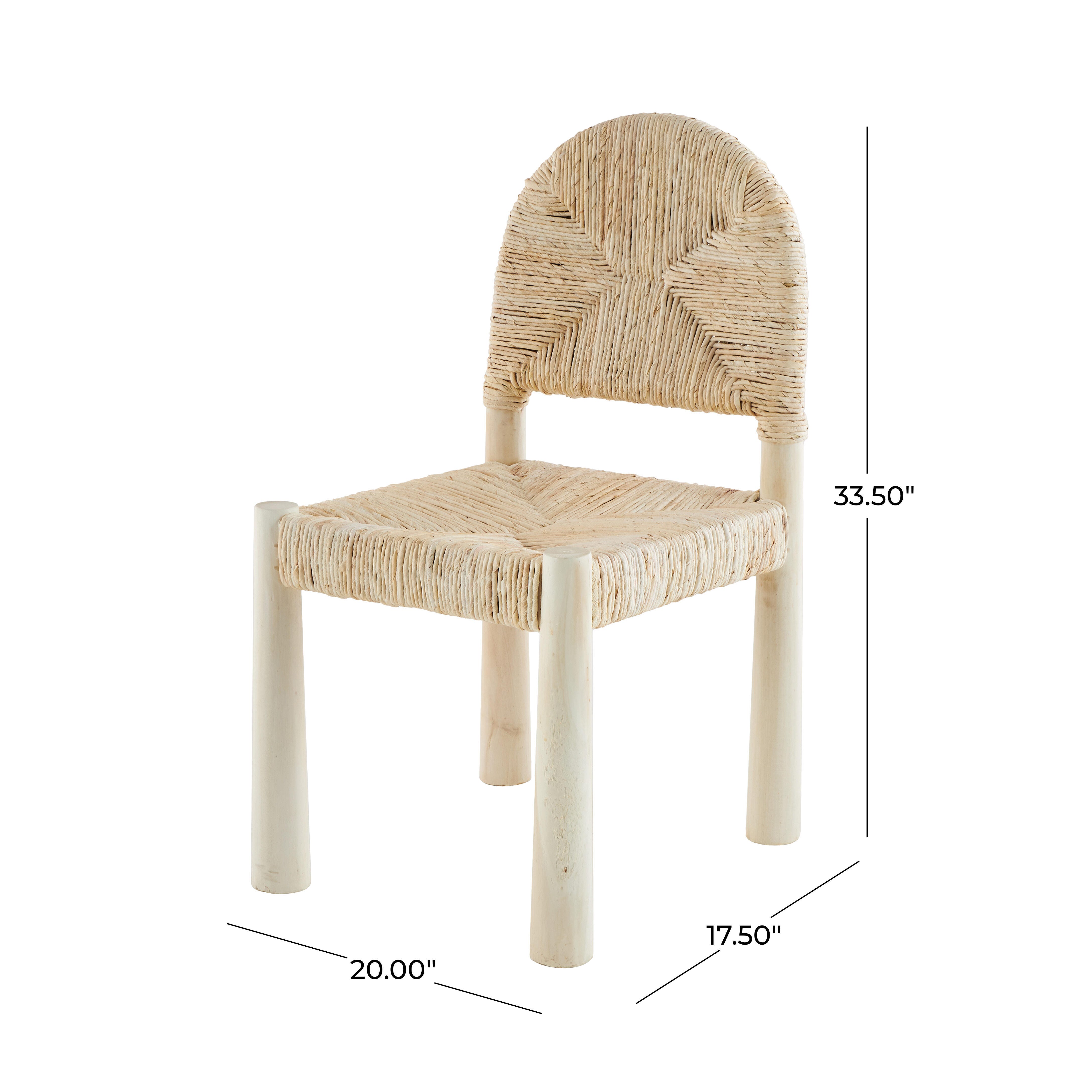 Bayberry Lane Handmade Art Deco Accent Chair (Set of 2), Cream, large