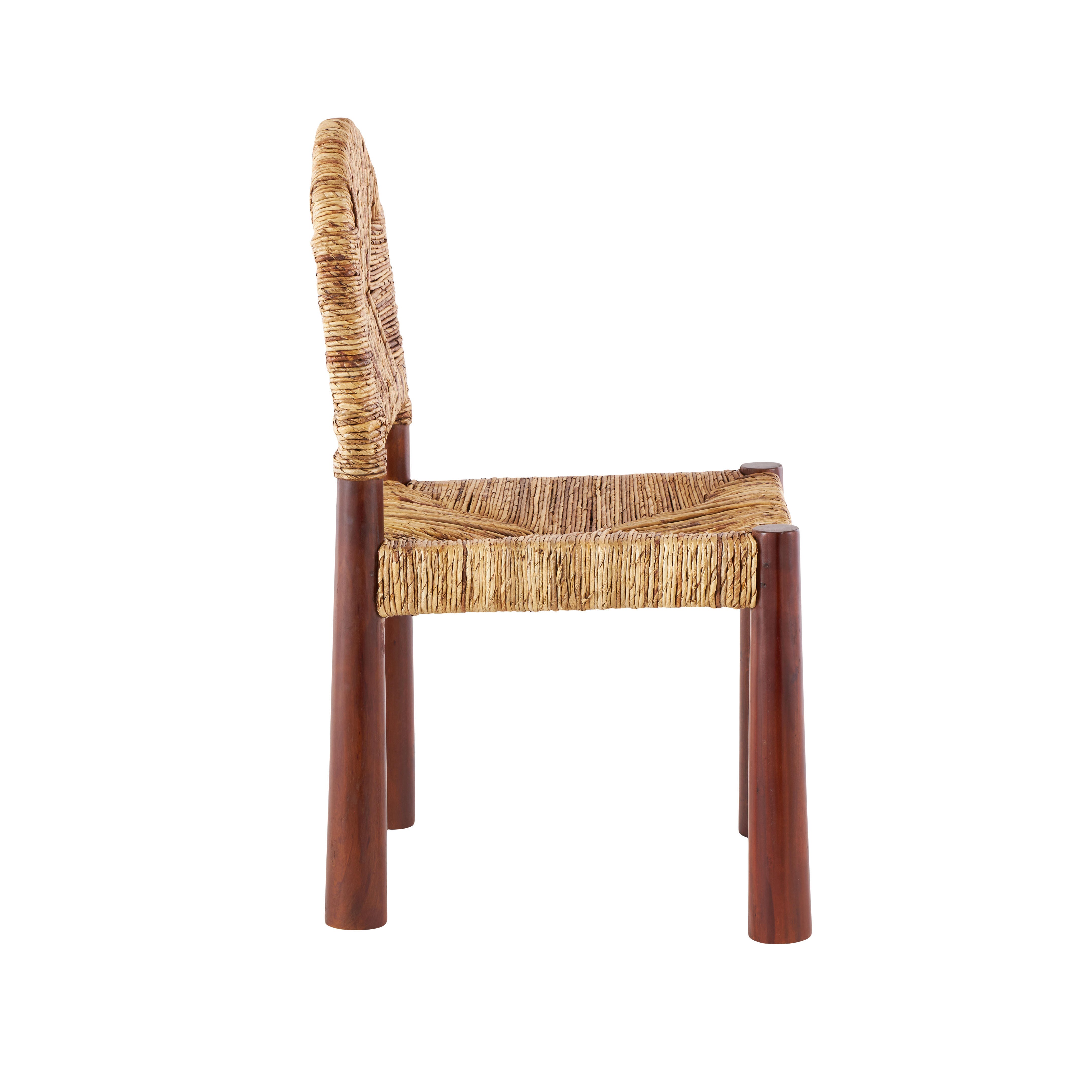 Bayberry Lane Handmade Art Deco Accent Chair (Set of 2), Light Brown, large