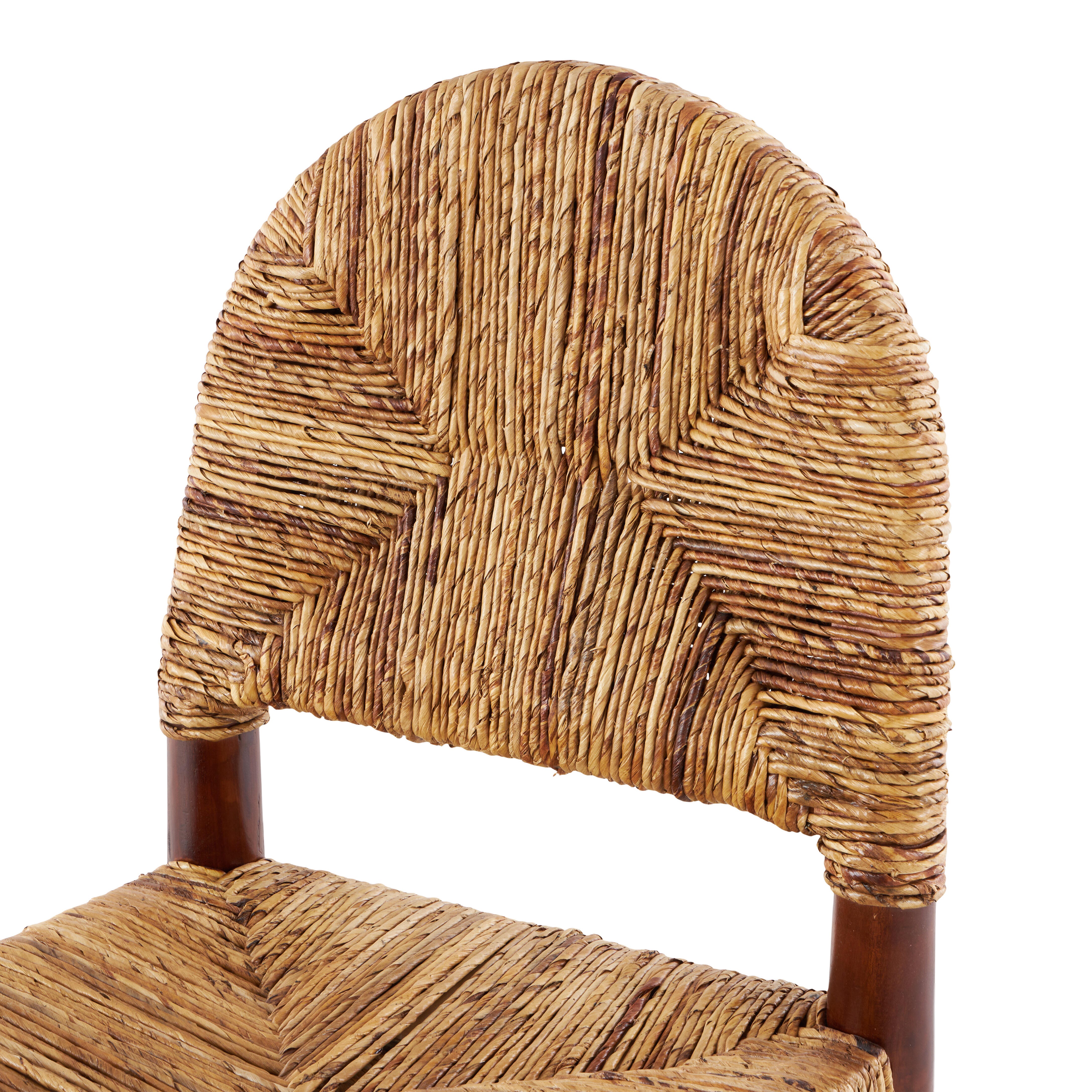 Bayberry Lane Handmade Art Deco Accent Chair (Set of 2), Light Brown, large
