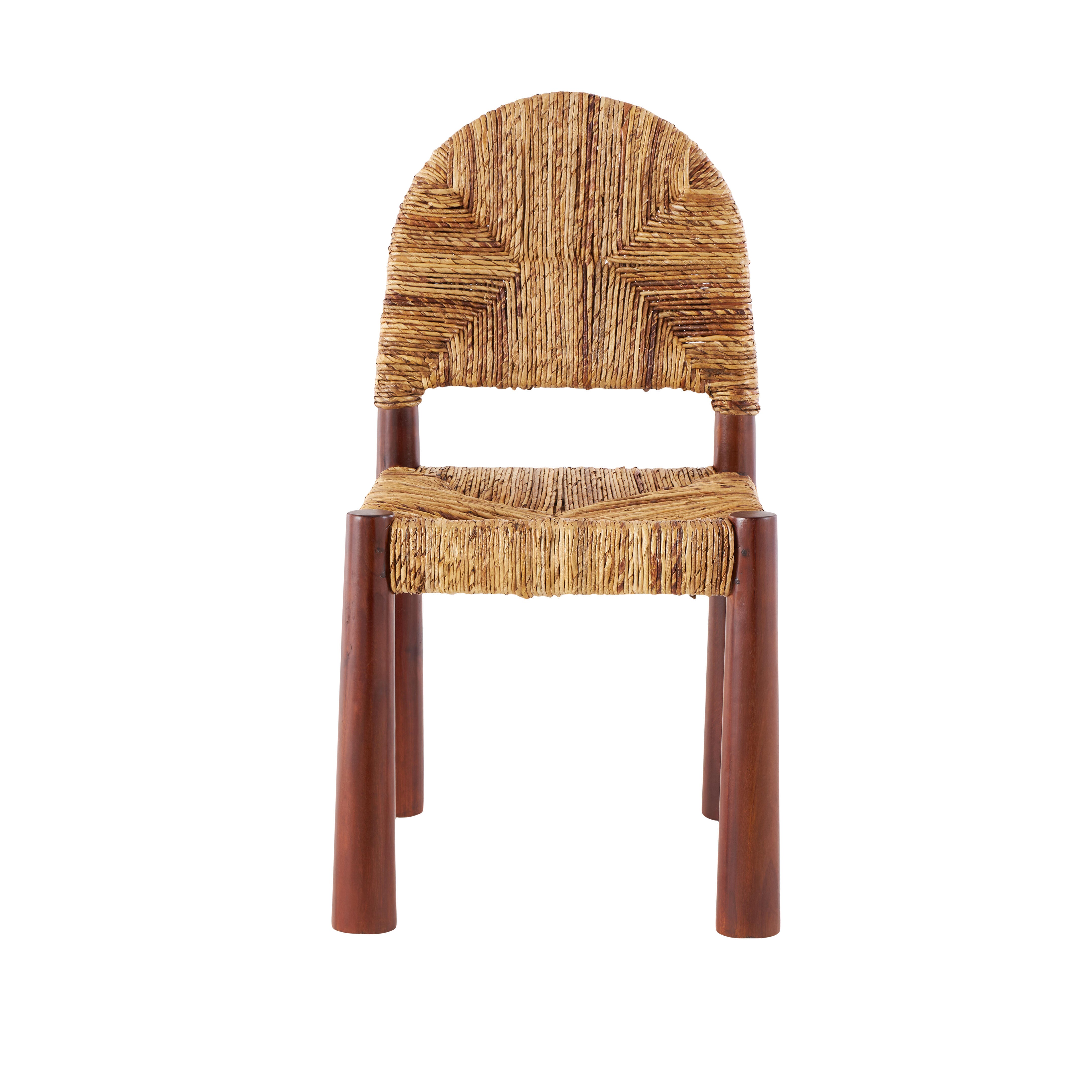 Bayberry Lane Handmade Art Deco Accent Chair (Set of 2), Light Brown, large