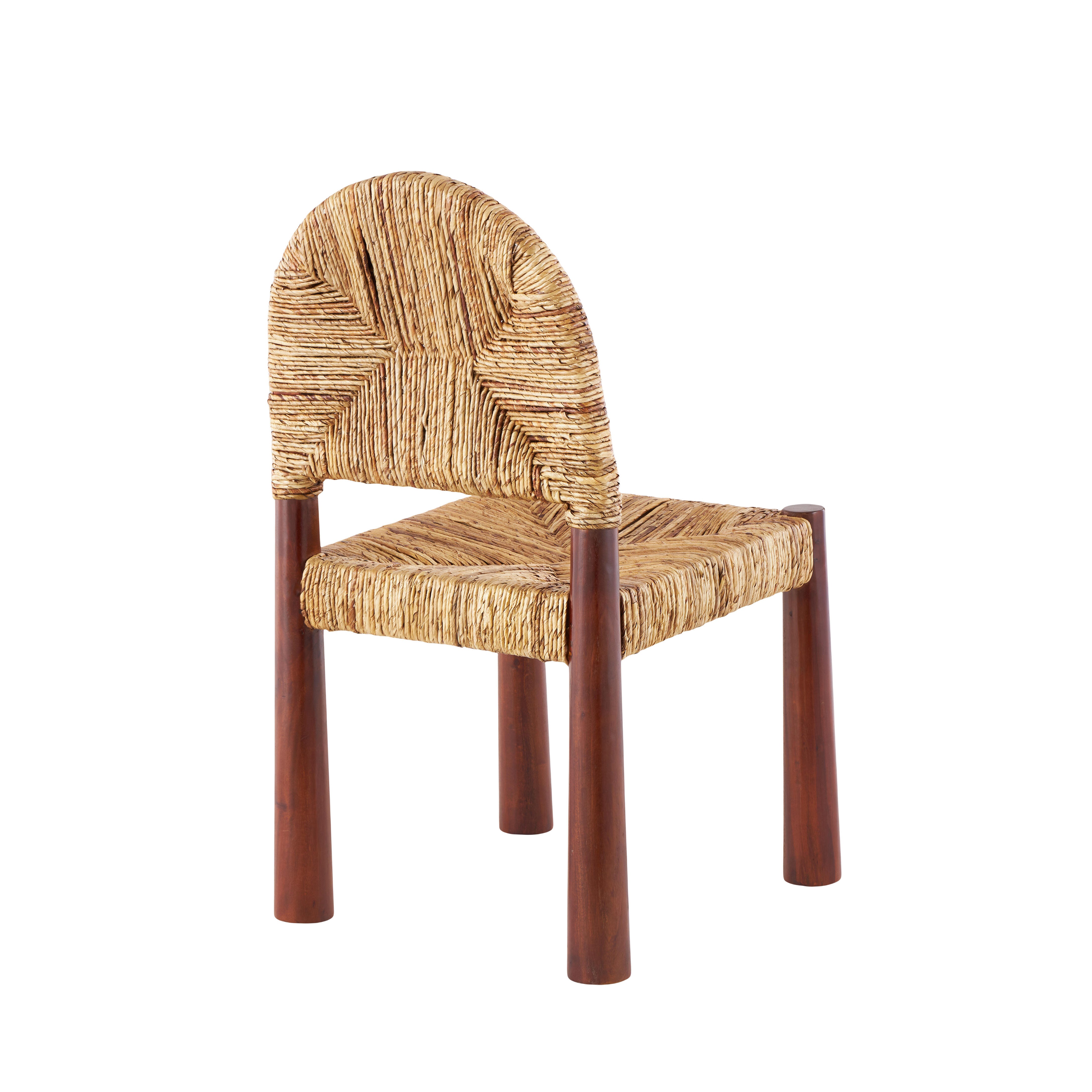 Bayberry Lane Handmade Art Deco Accent Chair (Set of 2), Light Brown, large