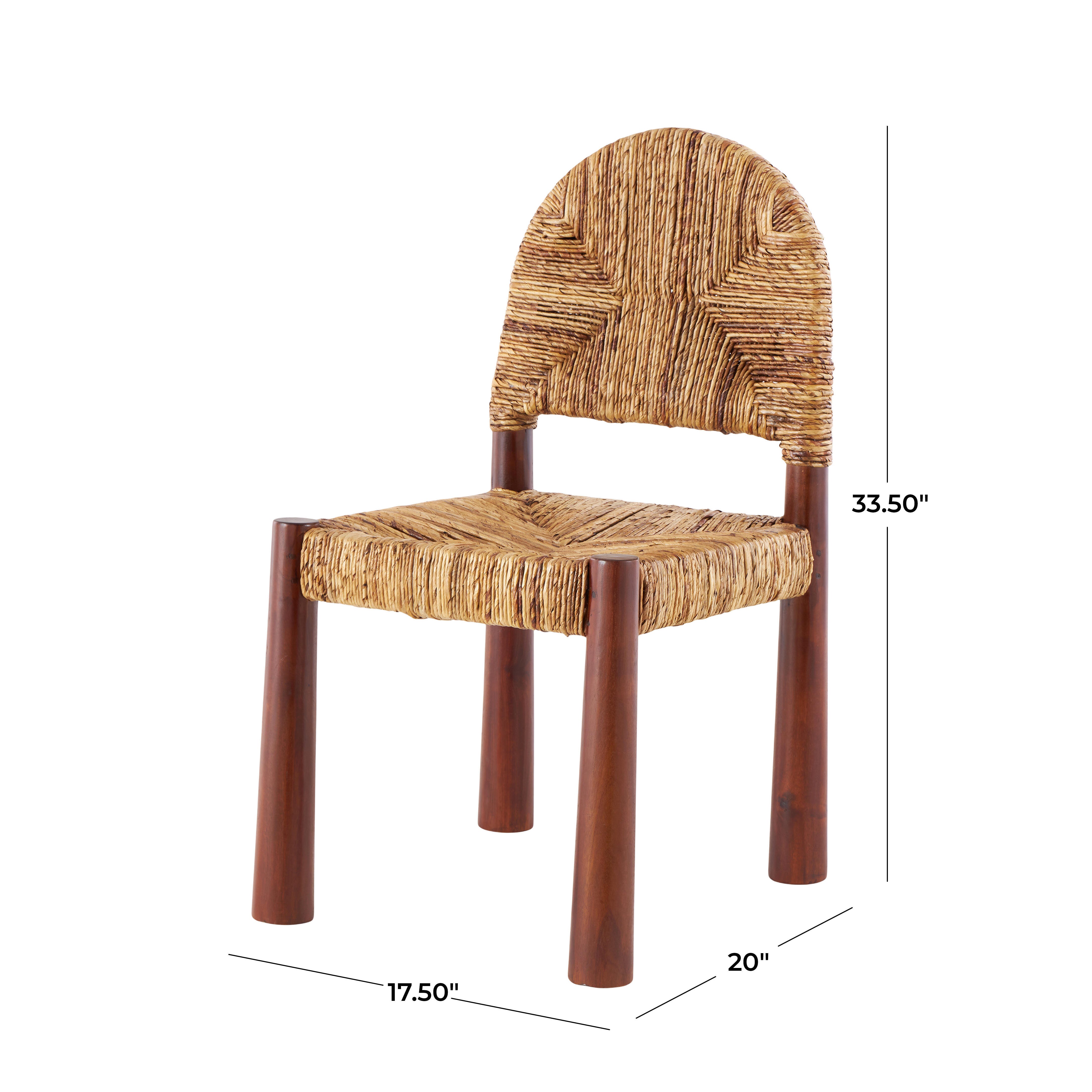 Bayberry Lane Handmade Art Deco Accent Chair (Set of 2), Light Brown, large