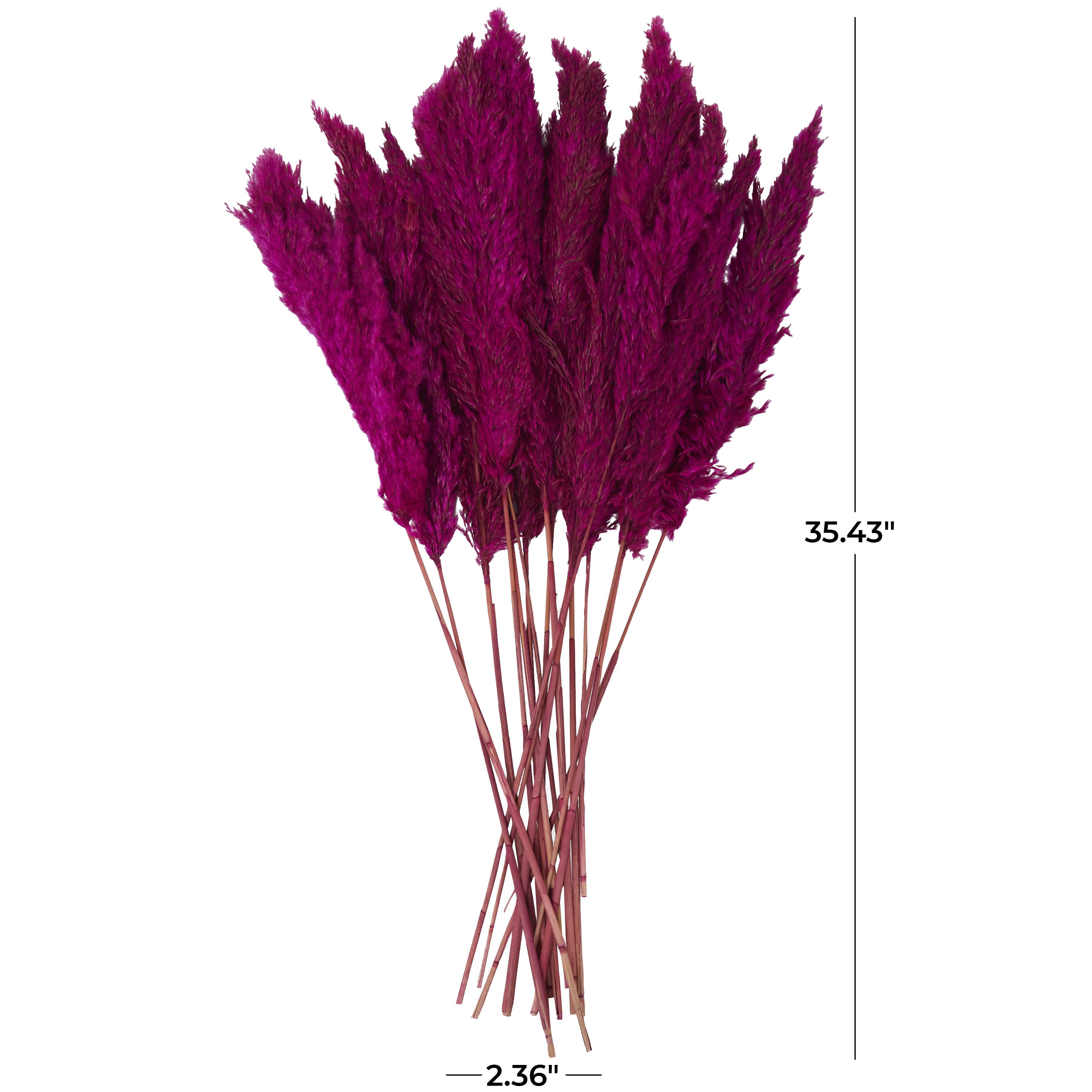 Bayberry Lane Dried Plant Pampas Natural Foliage with Long Stems, Pink, large