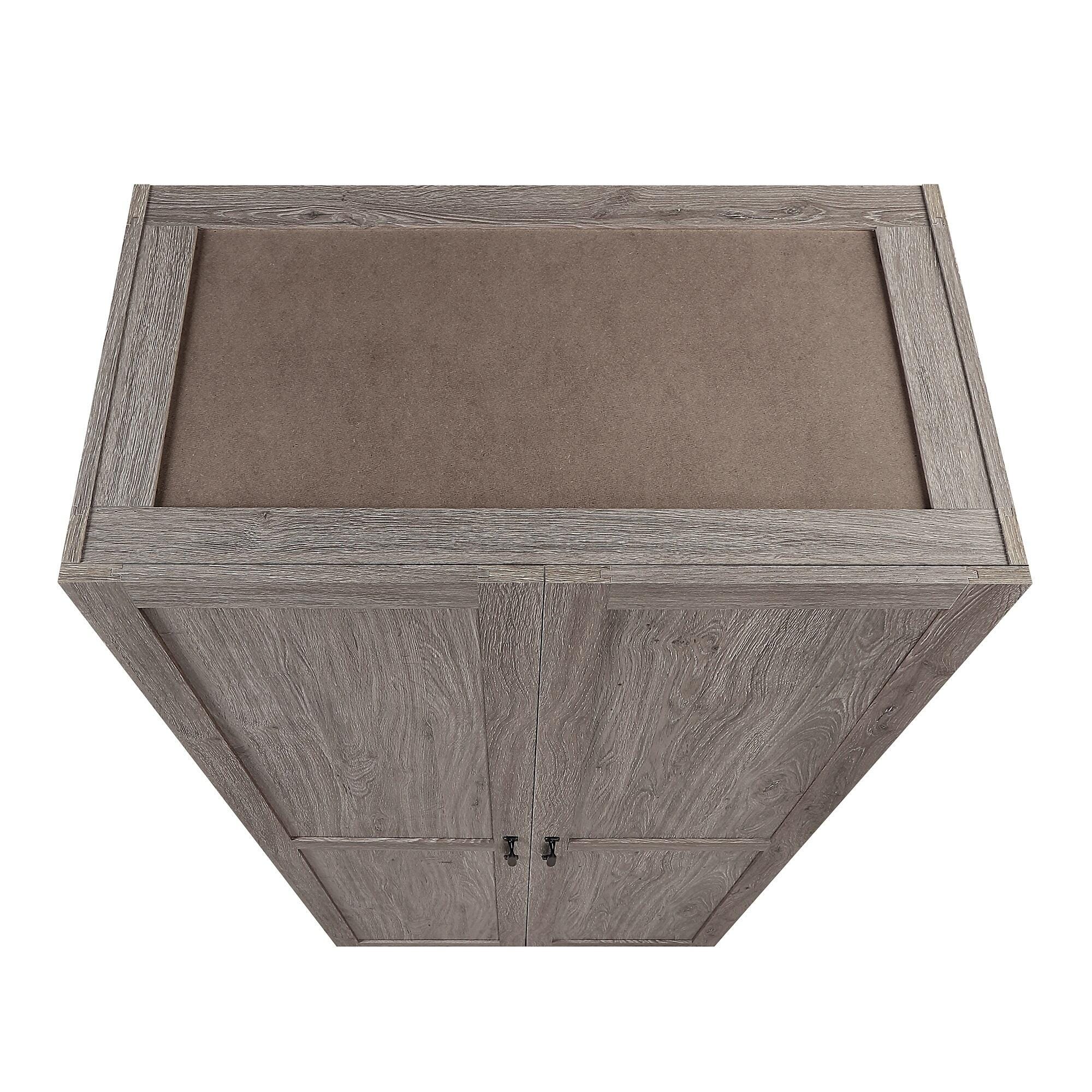 Manhattan Comfort Cornelia Storage Closet 59" Width, Gray, large