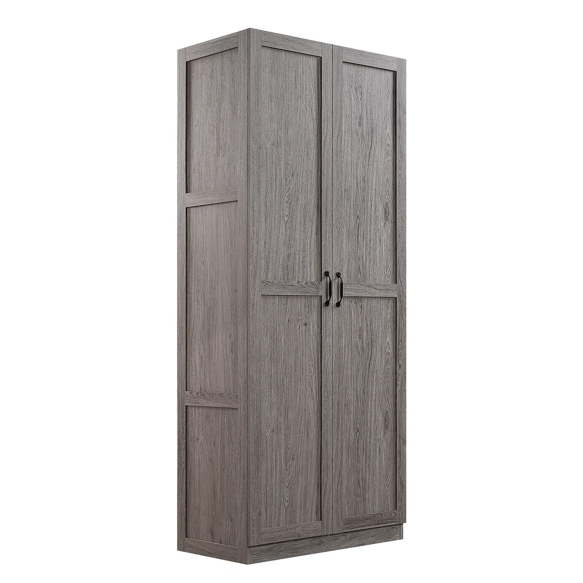 Manhattan Comfort Cornelia Storage Closet 59" Width, Gray, large