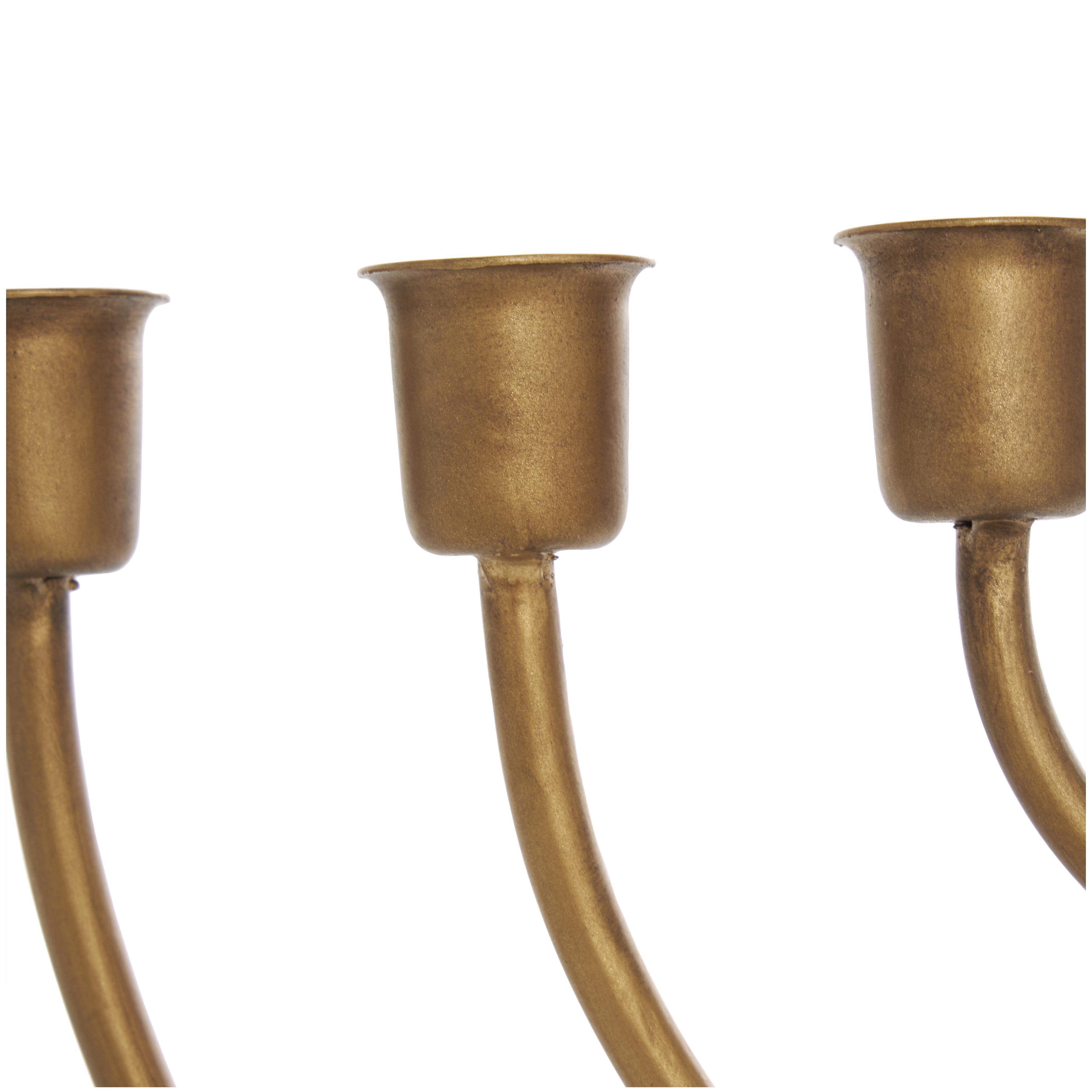 Bayberry Lane Layered Arch Candelabra with Textured Base, , large