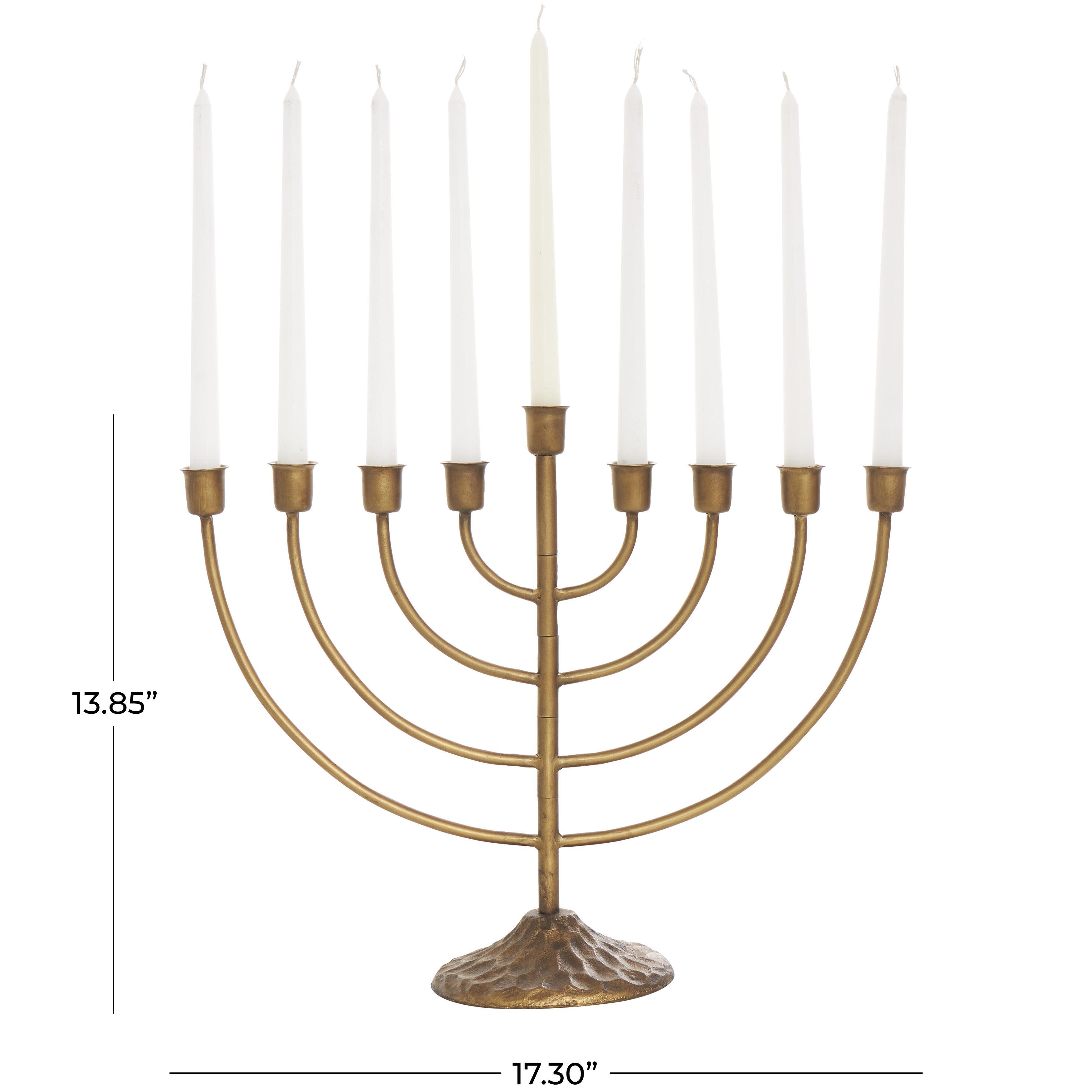 Bayberry Lane Layered Arch Candelabra with Textured Base, , large