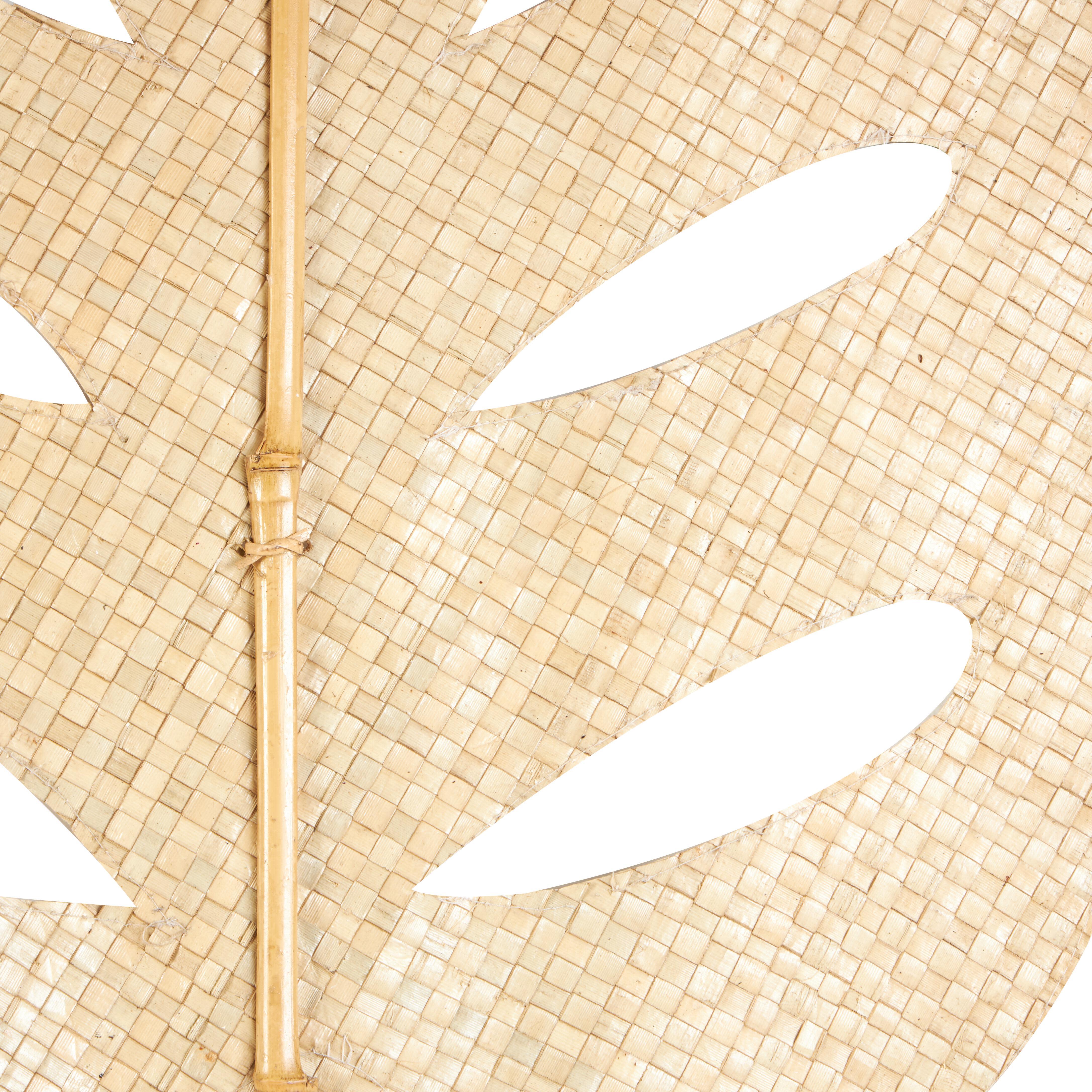 Bayberry Lane Bamboo Leaf Handmade Woven Natural Foliage Set of 3, , large