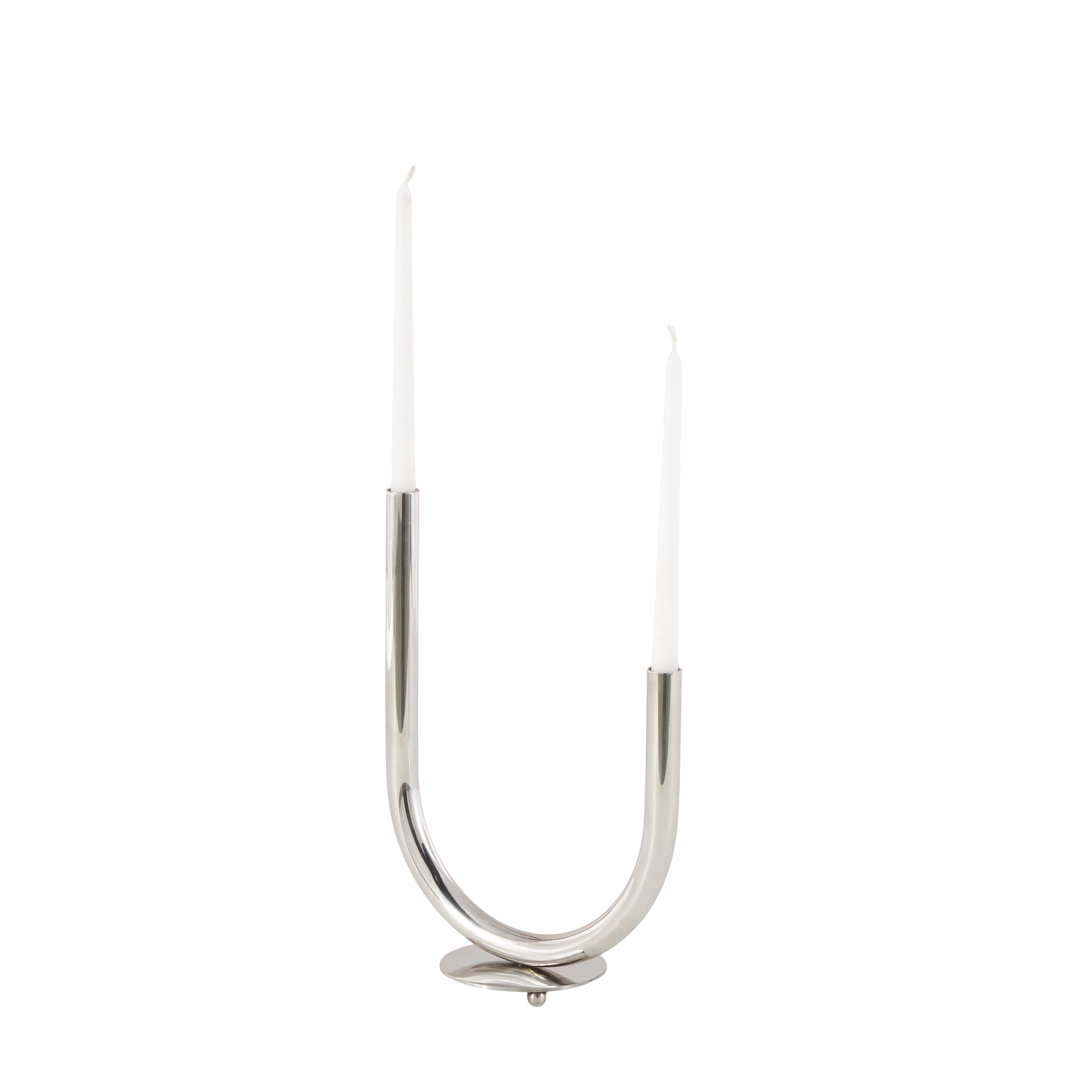Bayberry Lane Abstract U-Shaped Candelabra, , large