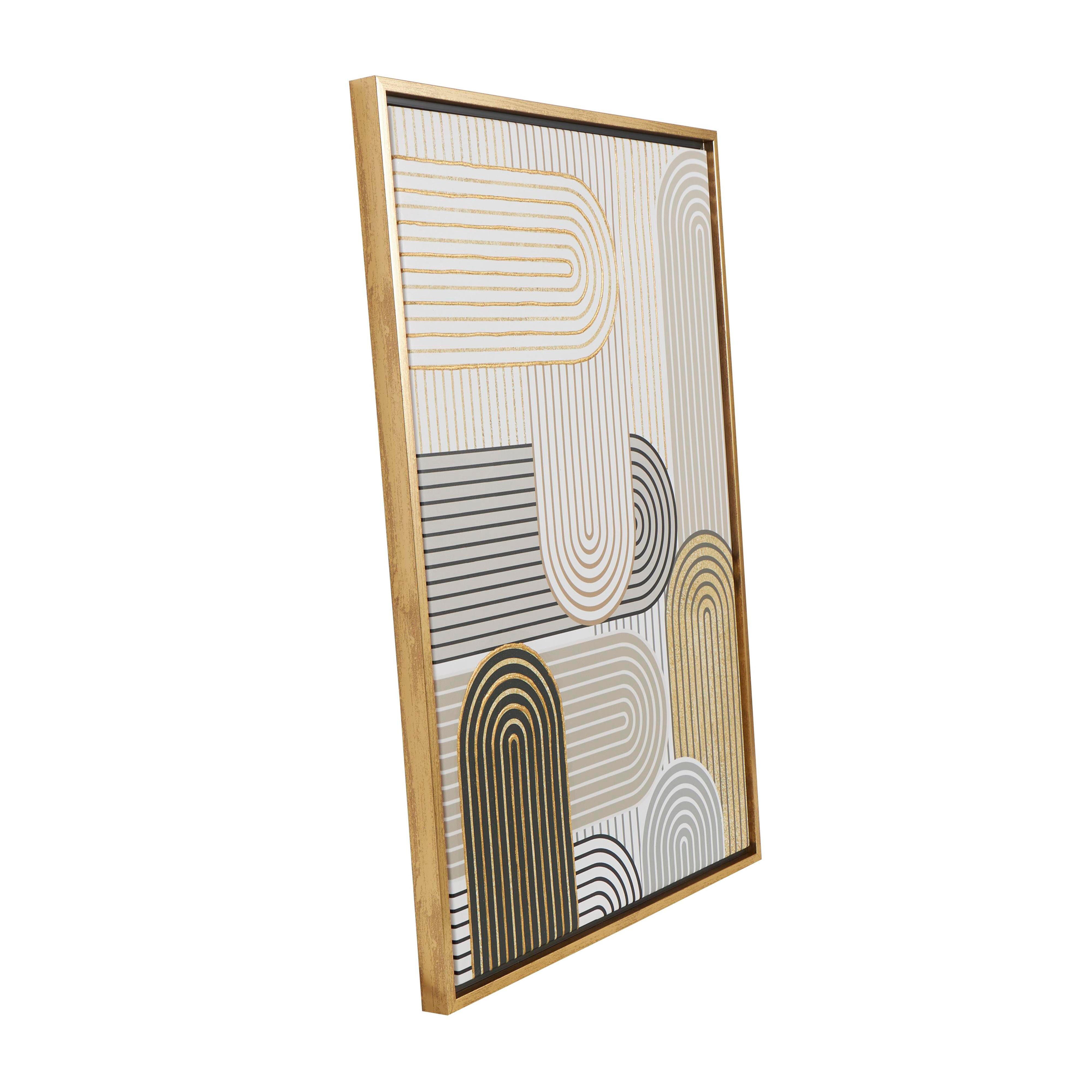 The Novogratz Arched Abstract Framed Wall Art 24" x 32", , large