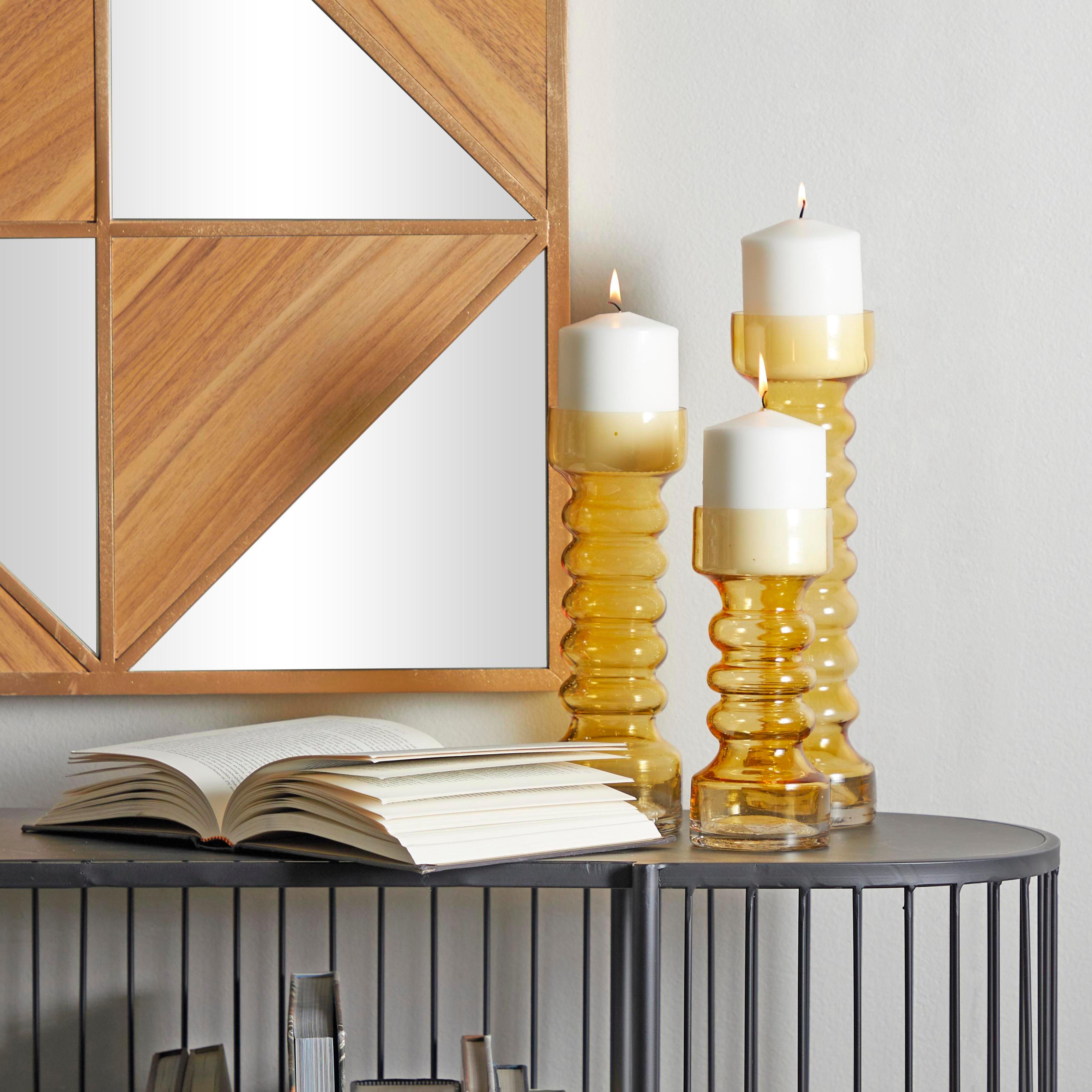 Bayberry Lane Bubble Pillar Candle Holder (Set of 3), , large