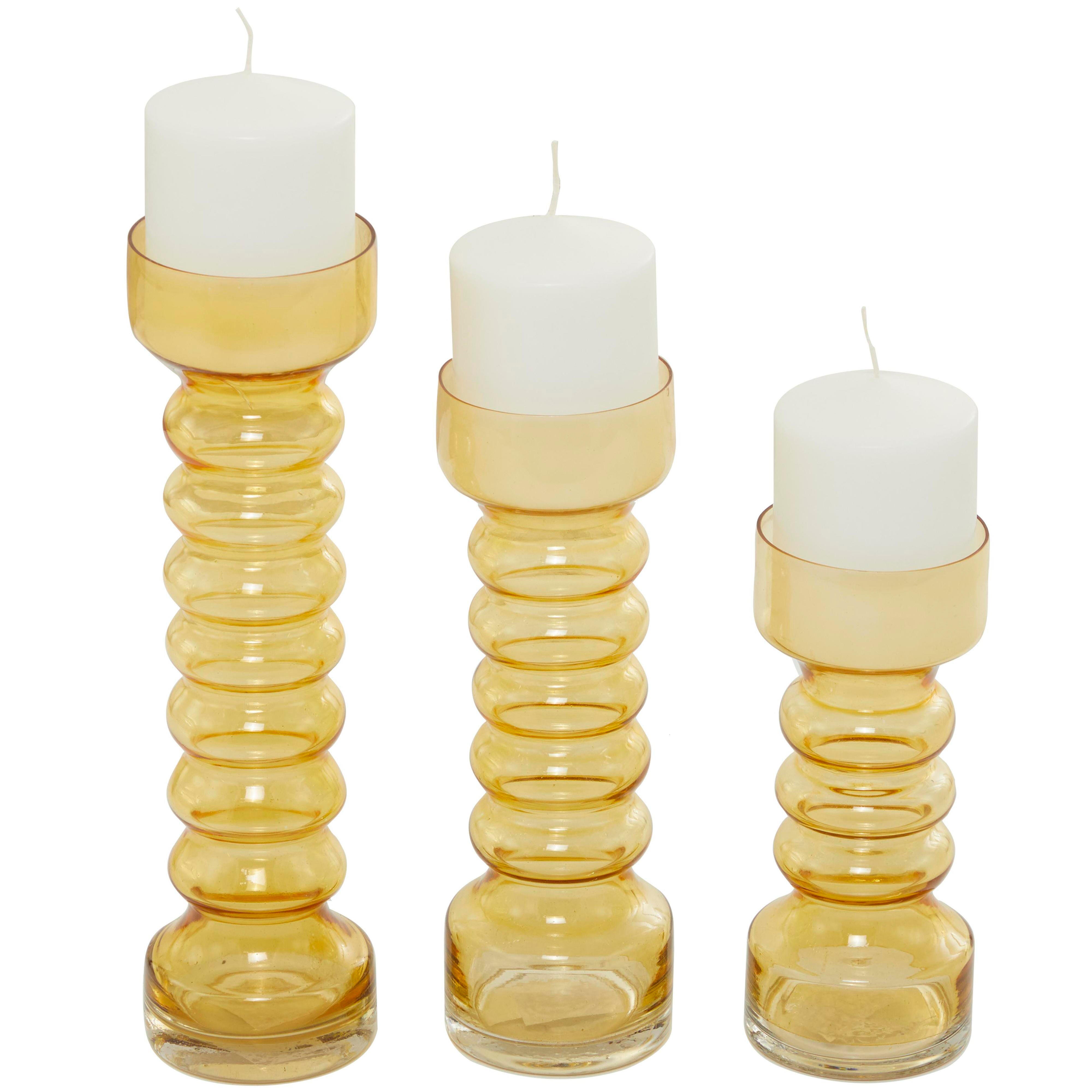Bayberry Lane Bubble Pillar Candle Holder (Set of 3), , large