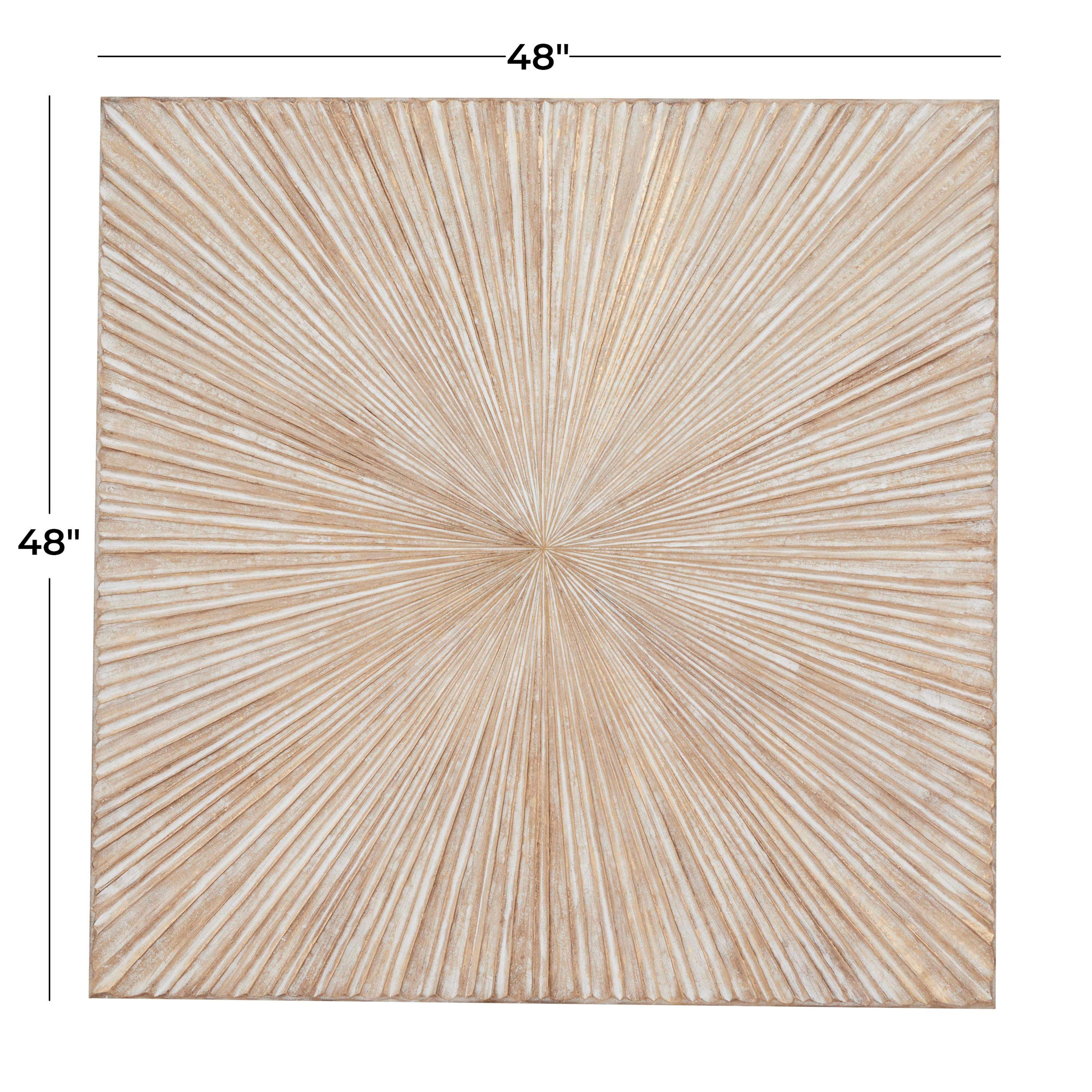 Bayberry Lane Handmade Carved Starburst Wall DÃ©cor, , large