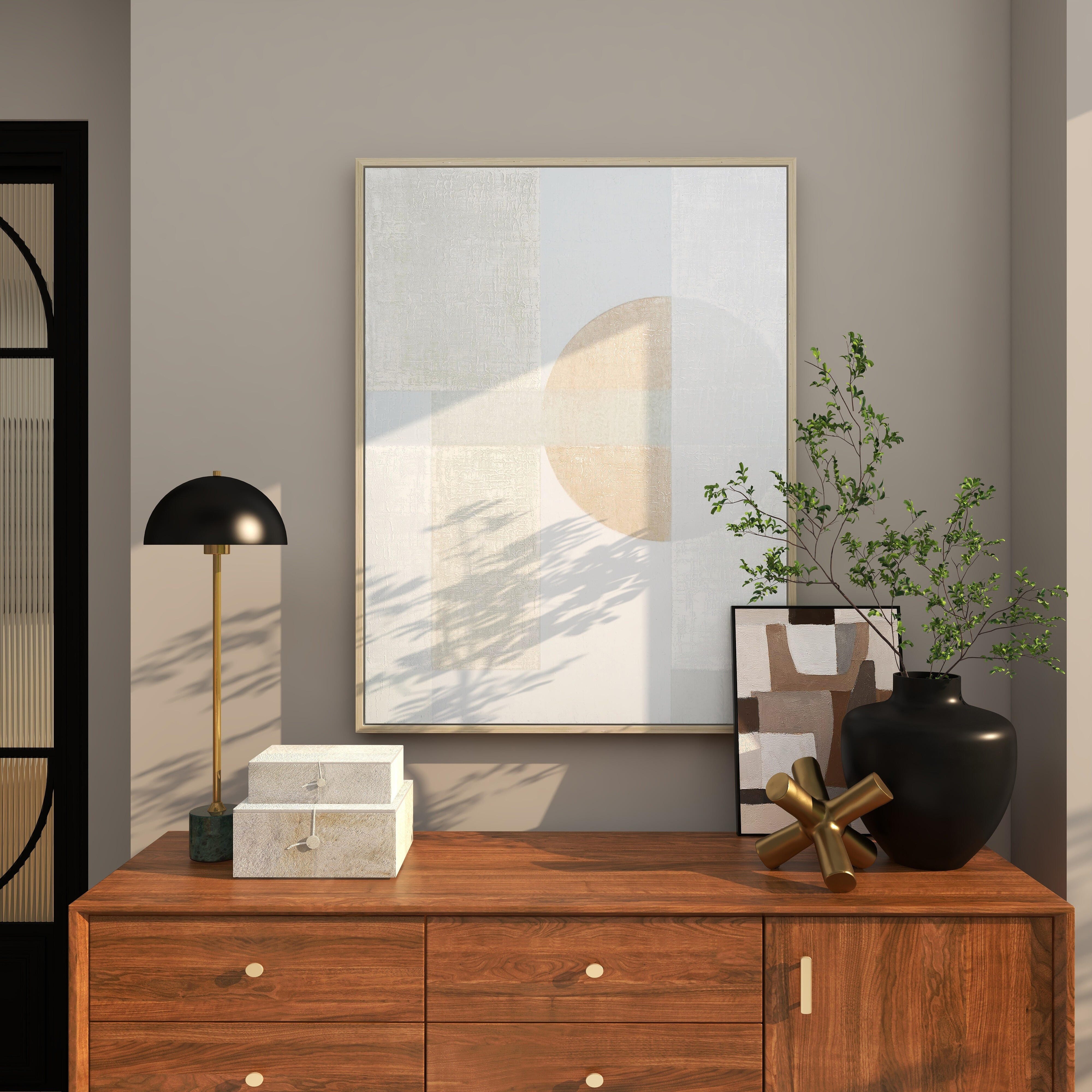 Bayberry Lane Abstract Framed Wall Art 36" x 47", , large