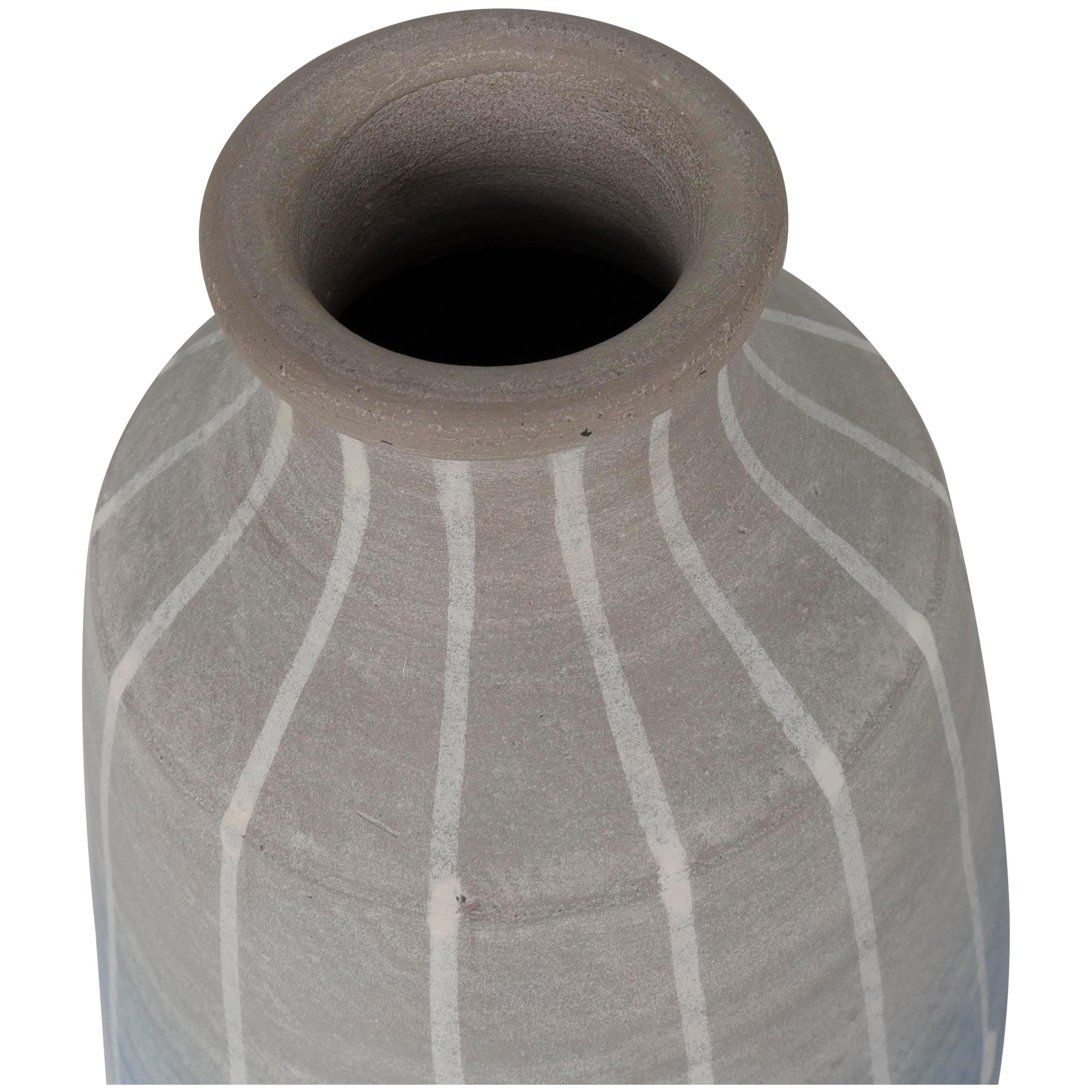 Bayberry Lane Abstract Ombre Drip Vase, Blue, large