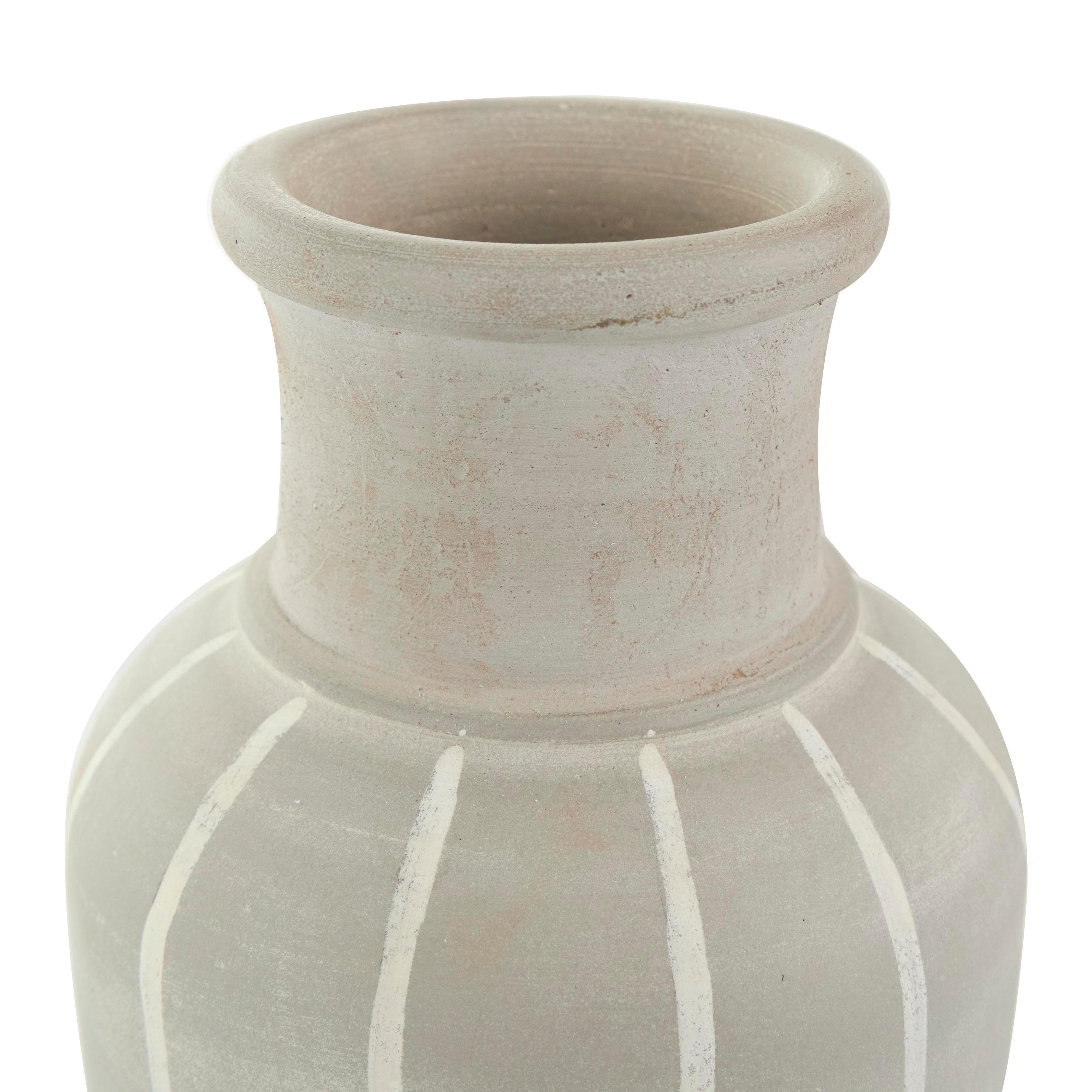Bayberry Lane Abstract Ombre Drip Vase with Accents, Blue, large
